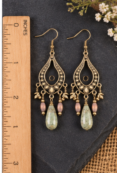 Green Chandelier earrings_ruler.png