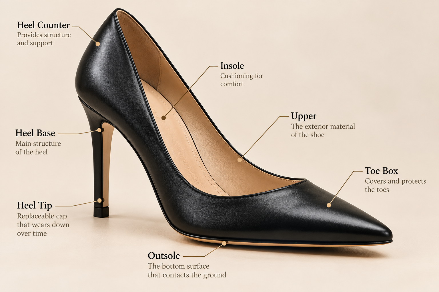 Women’s Dress Shoe Anatomy