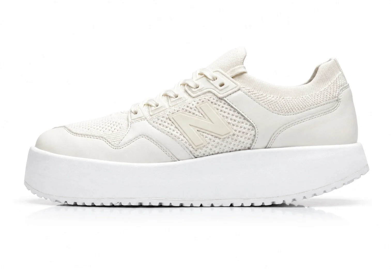 New Balance orthopedic shoe lift on a clean white background