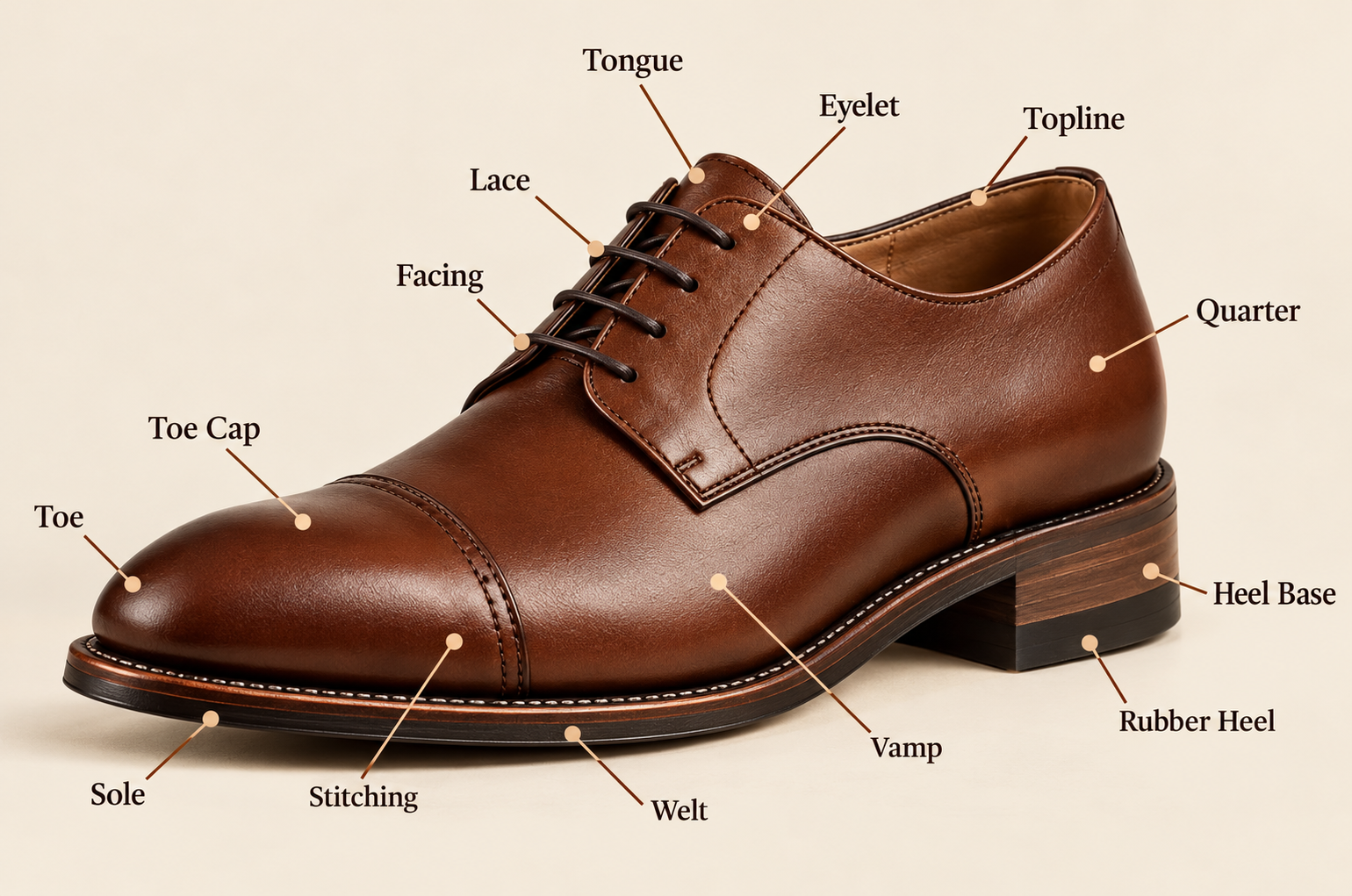 Men’s Dress Shoe Anatomy
