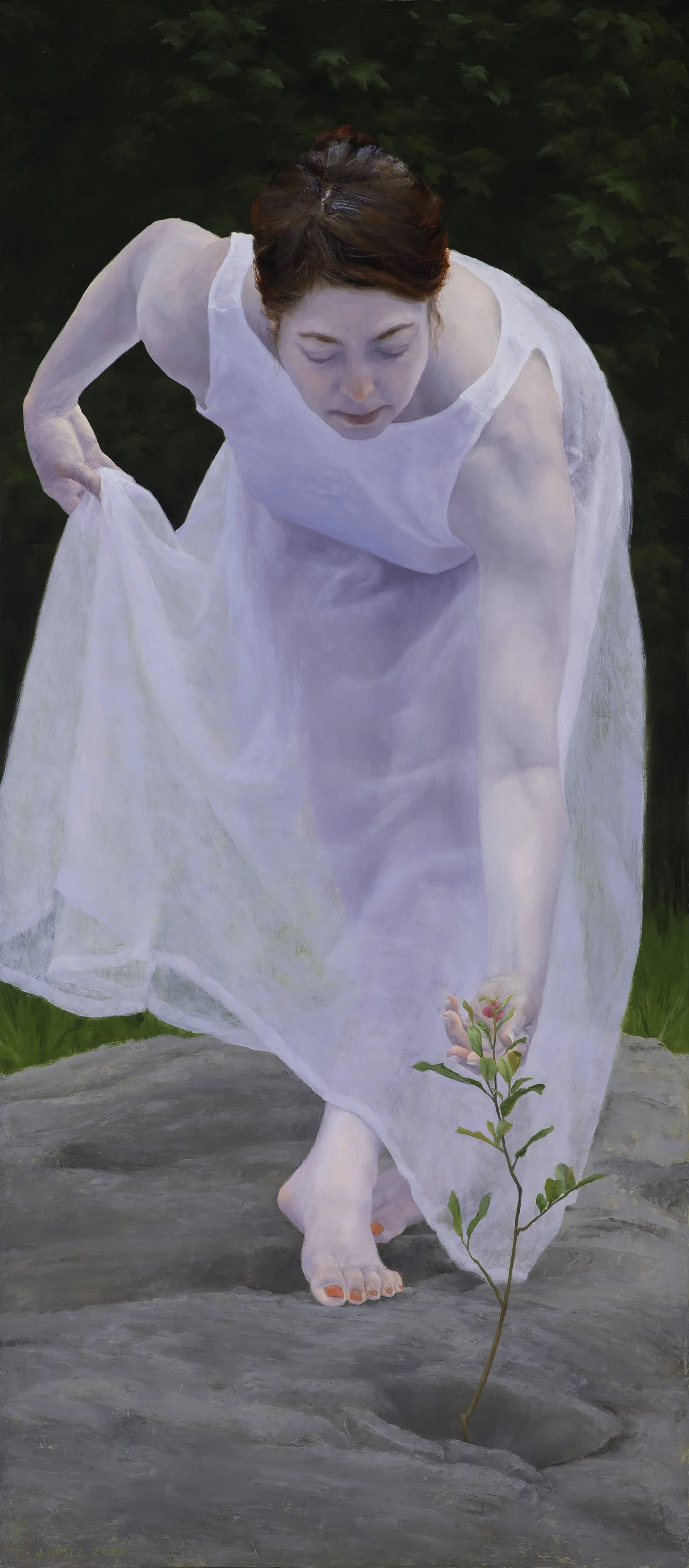 Flóra
30.5" x 13.5"
oil on panel
2020