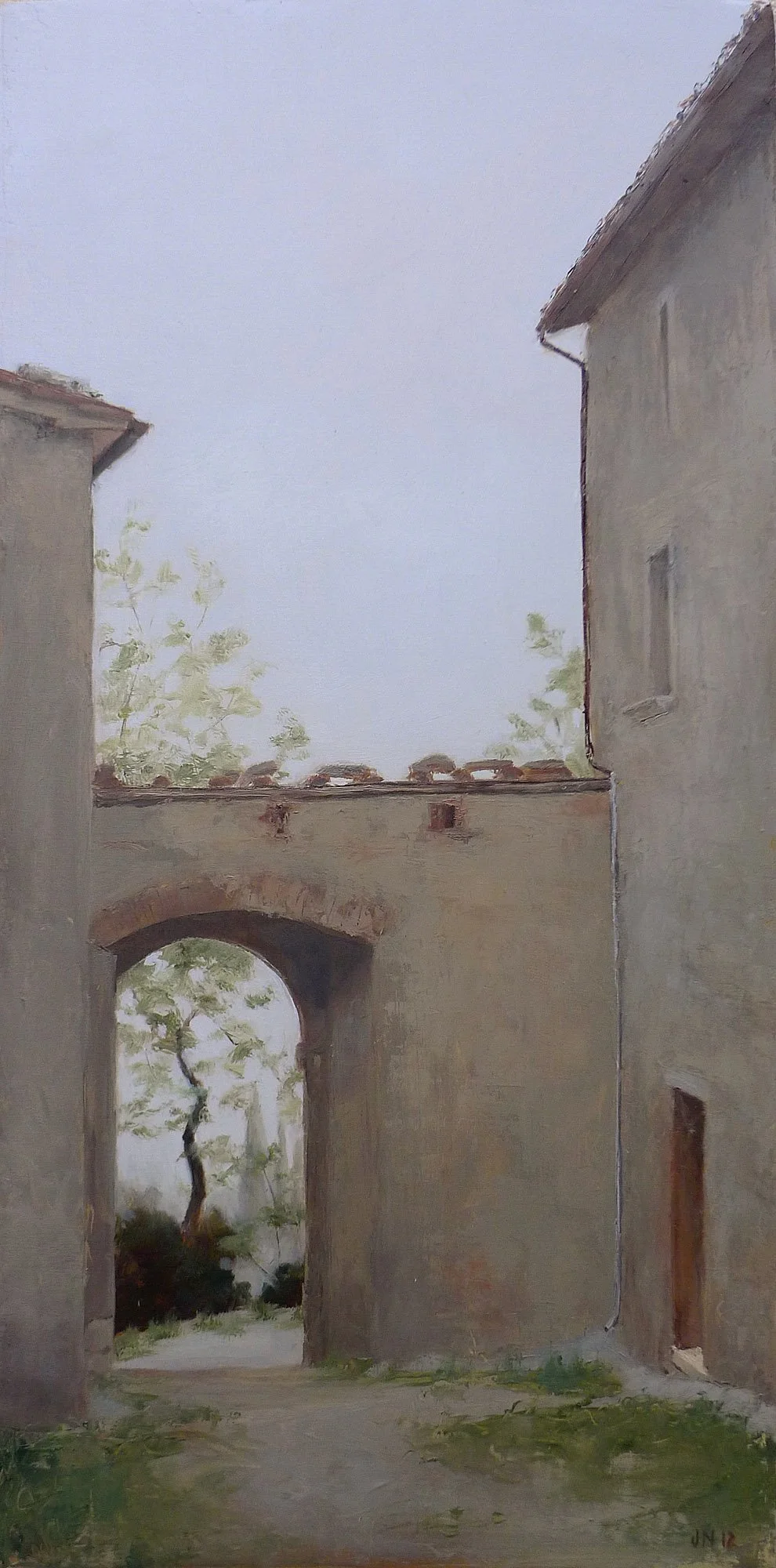 Monteverdi Archway in Fog
12 x 6"
oil on panel
2012
