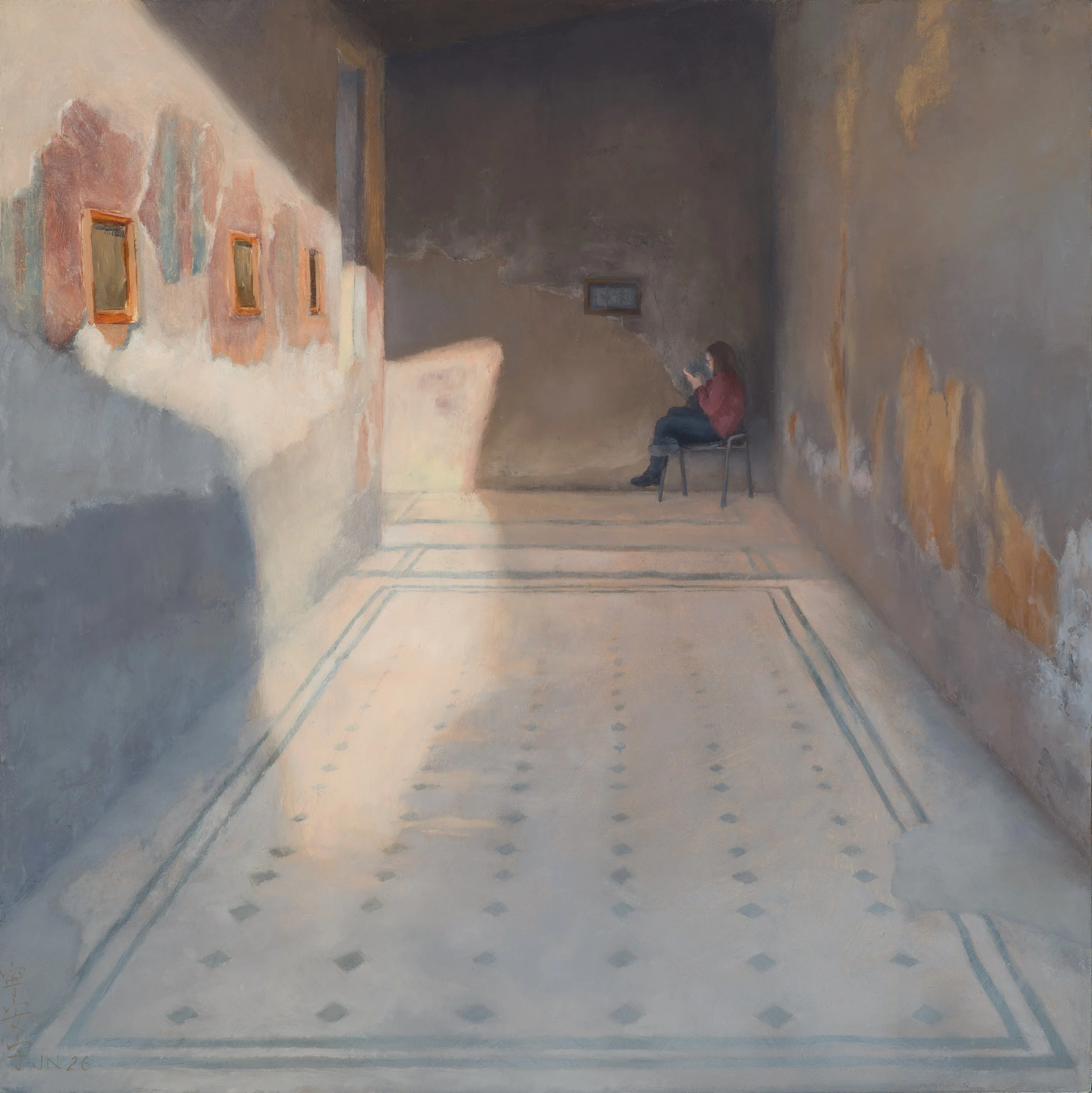 Una Costode, Ercolano
10 xo 10 in.
oil on panel
2026