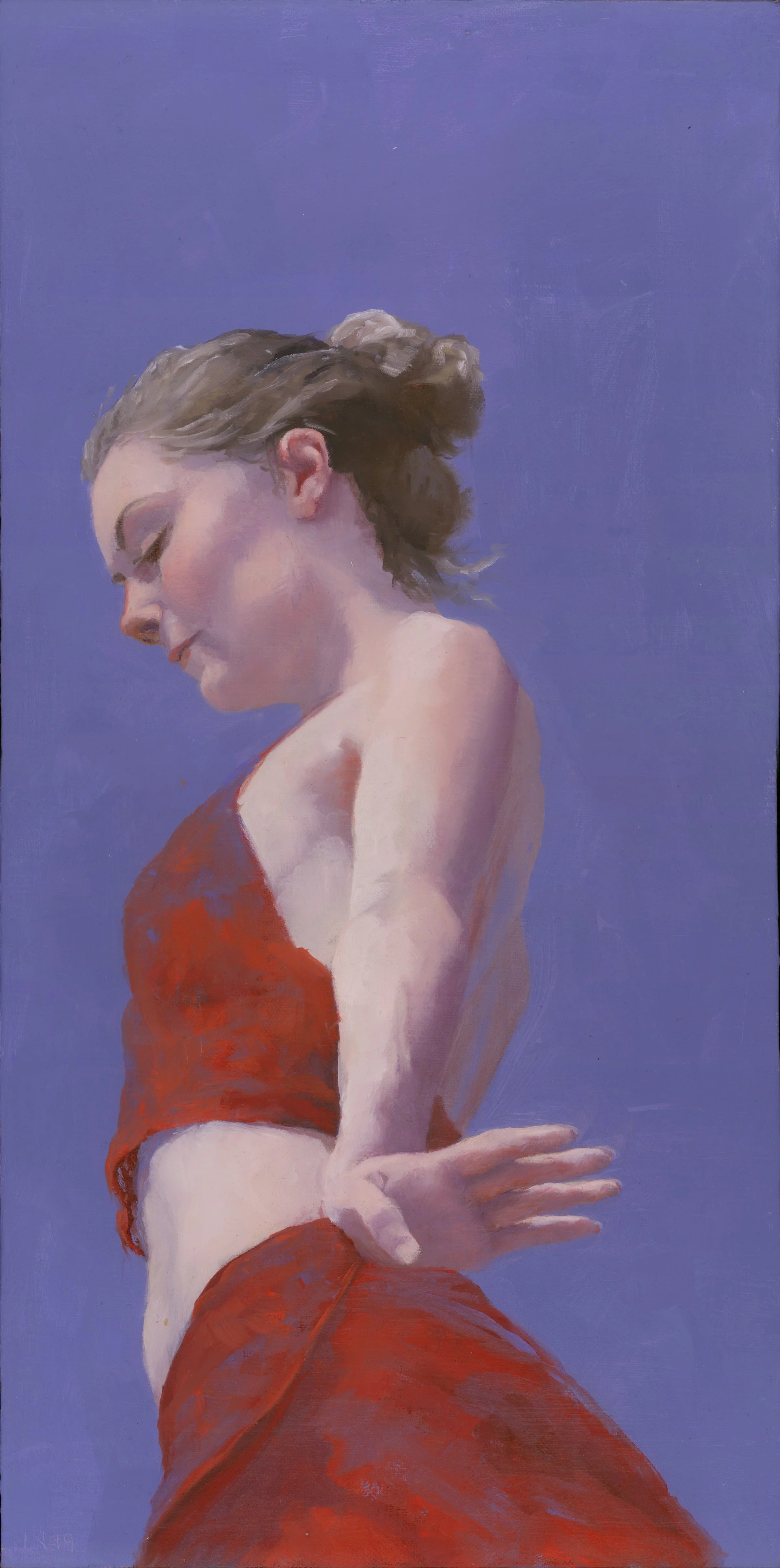 Light, Portrait Study
16x8"
oil on canvas on board
2019