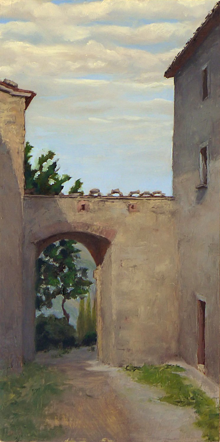 Monteverdi Archway in Sun
12 x 6"
oil on panel
2012