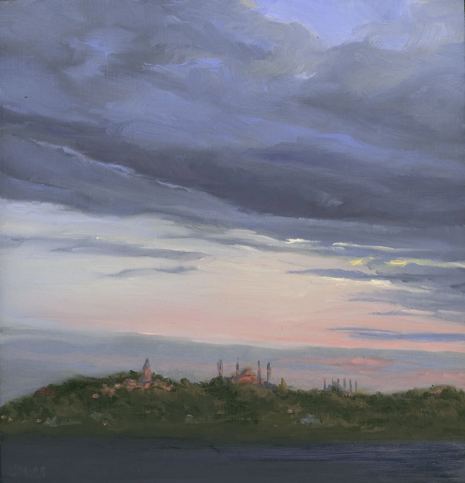 "Sultanahmet Study II"
5 3/4 x 6"
oil on panel
2009