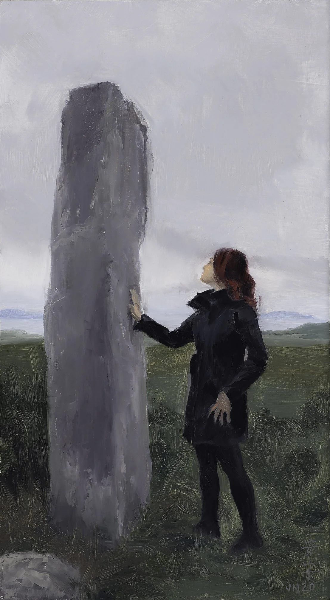 Study, Leitrim Beg Standing Stone
10" x 5.5"
oil on panel
2020