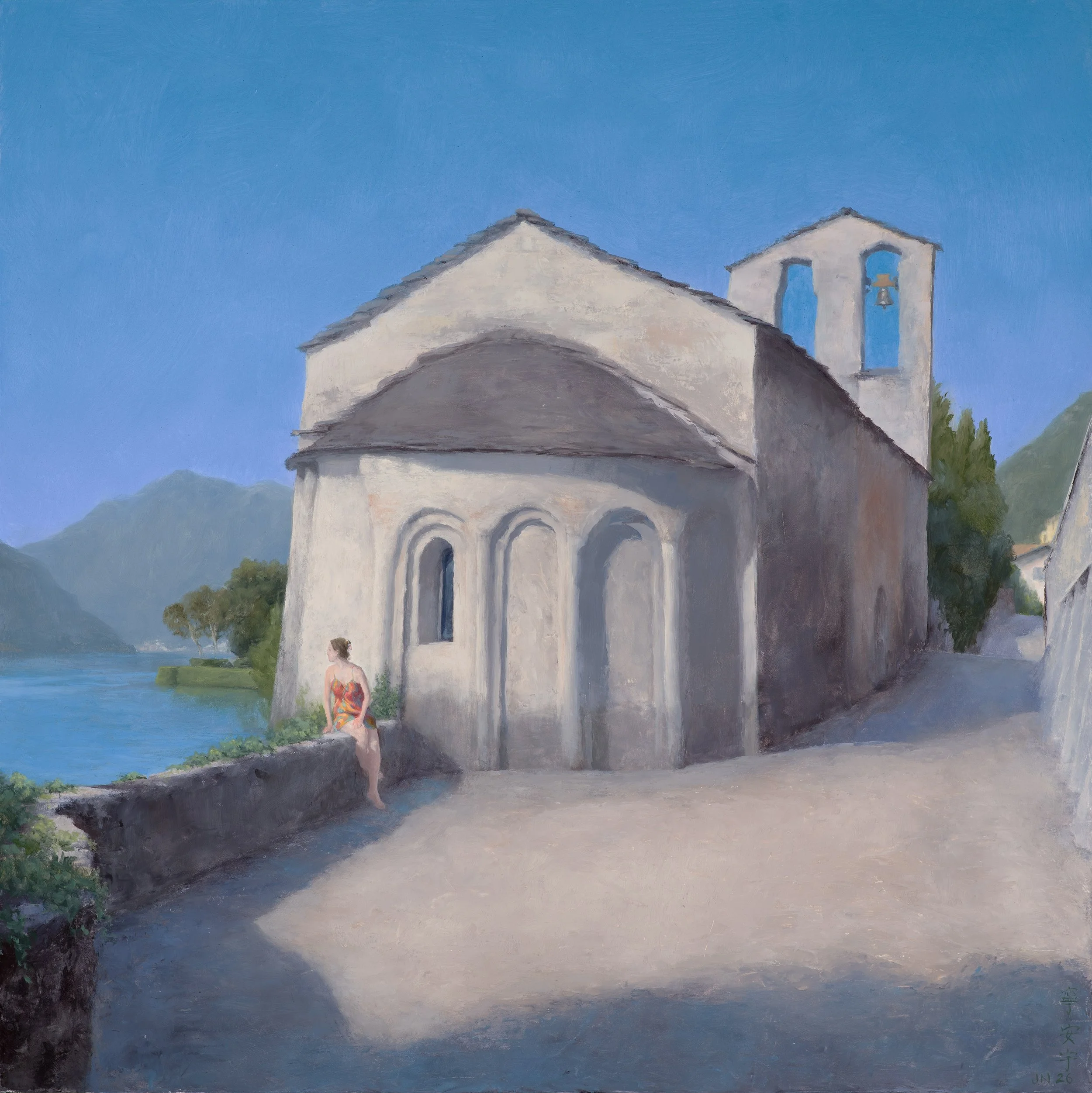 Beside the Lake (Como)
16 x 16 in
Oil on panel
2026