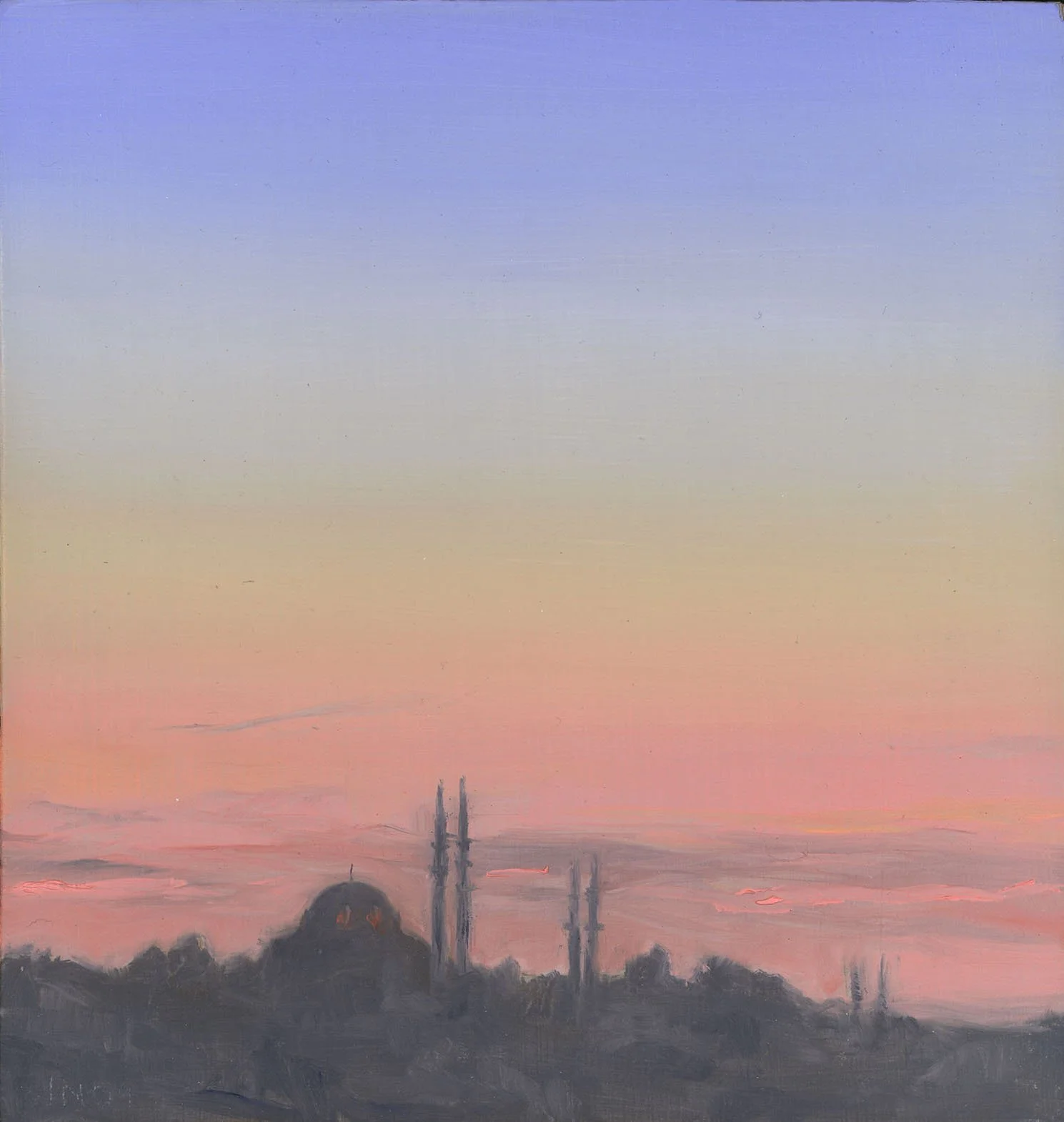 "Sultanahmet Study IV"
6x 5 3/4"
oil on panel
2009