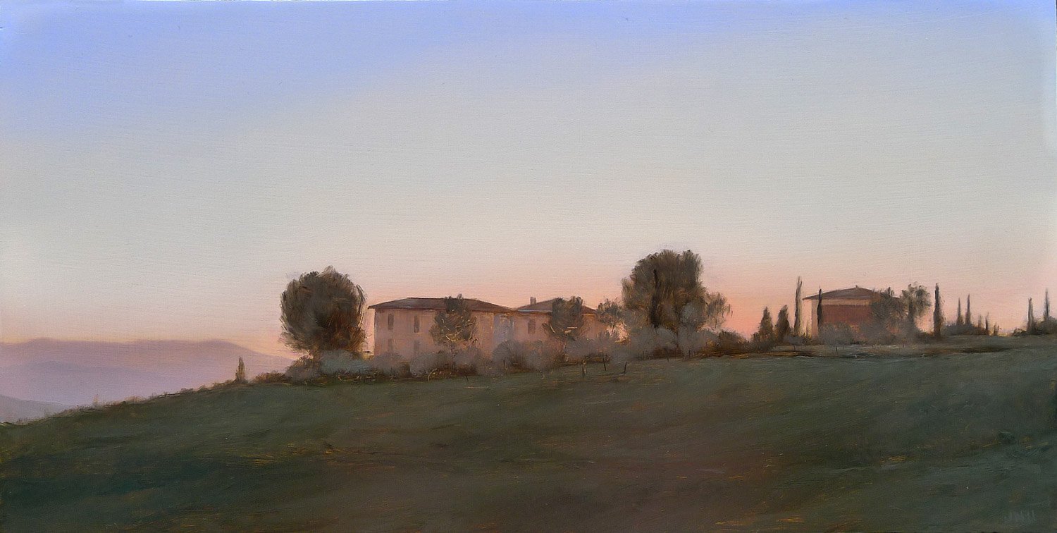 Tuscan Twilight
7 x 14"
oil on panel
2011