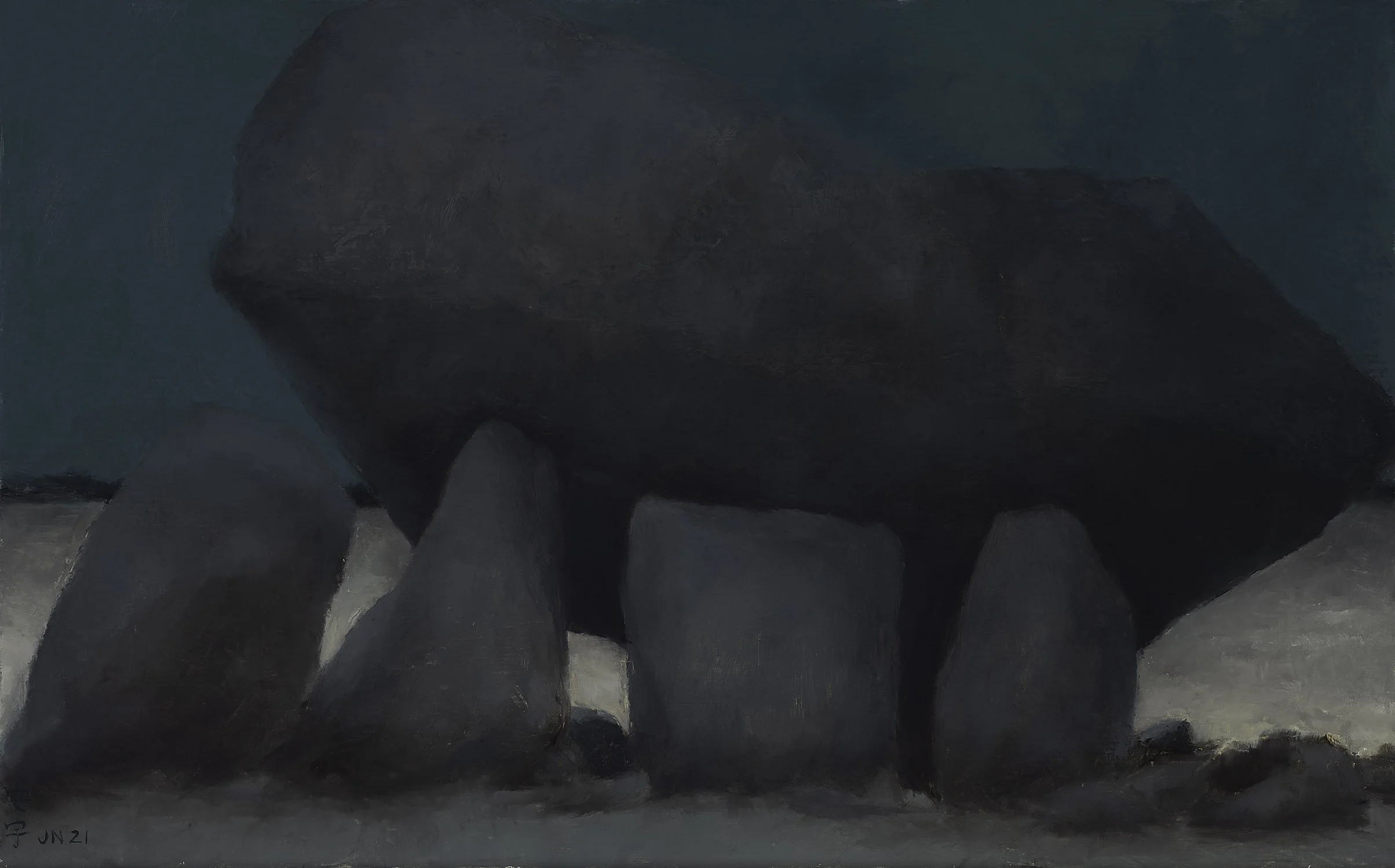 Brownshill Dolmen
7.5" x 12"
oil on panel
2021