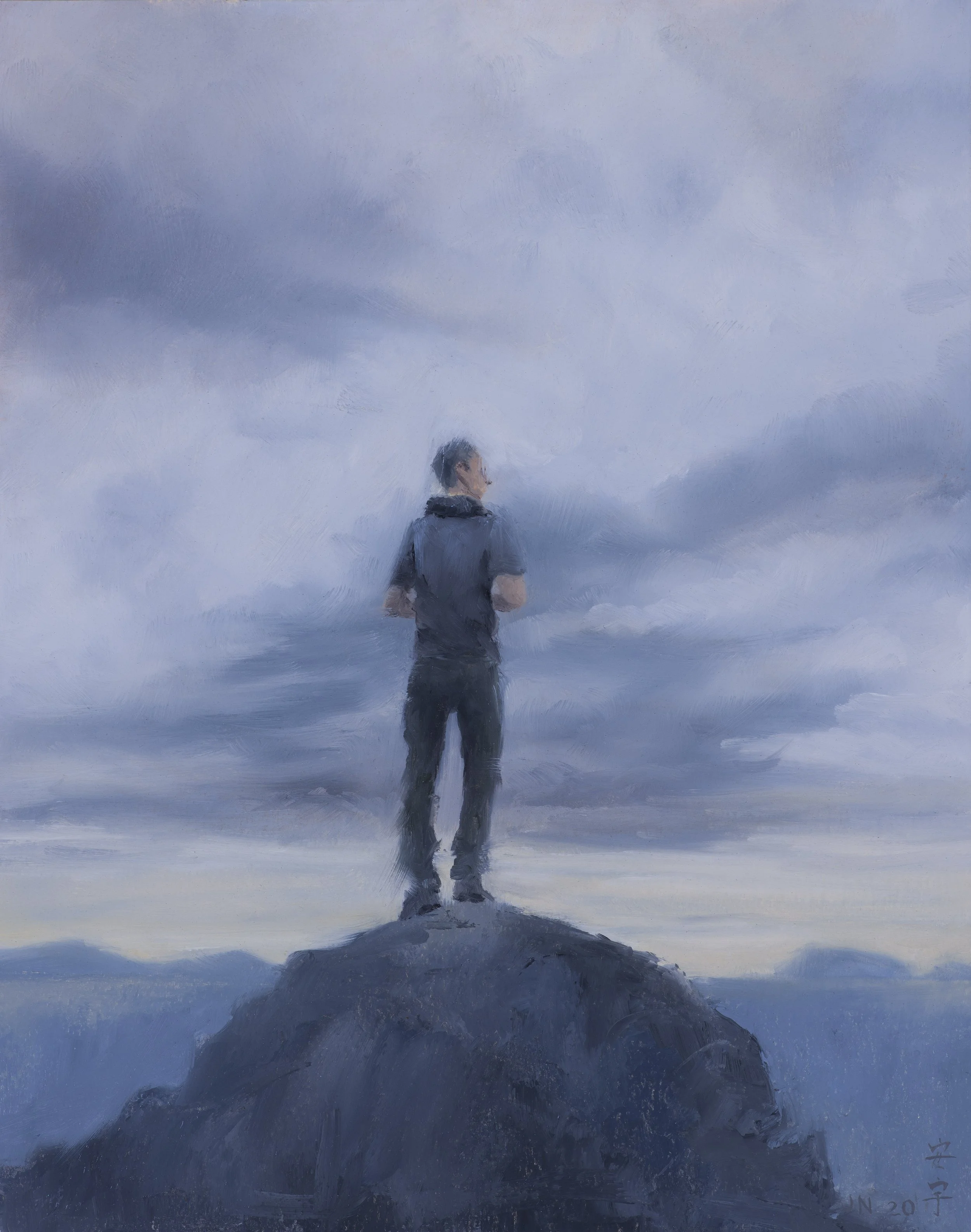 Wanderer Above the Sea, Study
10 x 8”
Oil on paper, mounted on panel
2020