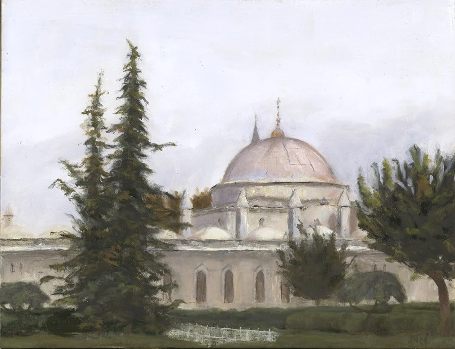 "Tomb of Sultan Ahmet I"
7 3/4 x 10"
oil on linen
2009