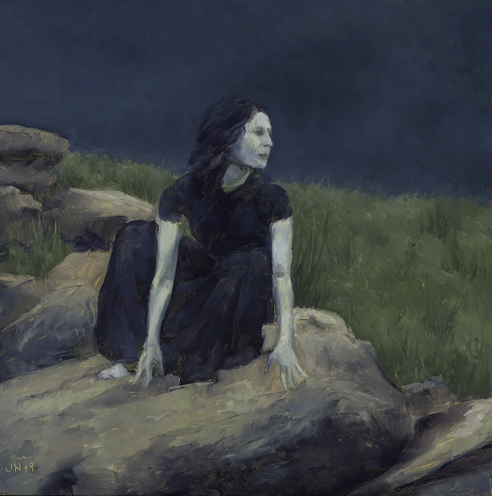 Study, Towards Bantry Bay Nocturne
8" x 8"
oil on panel
2019