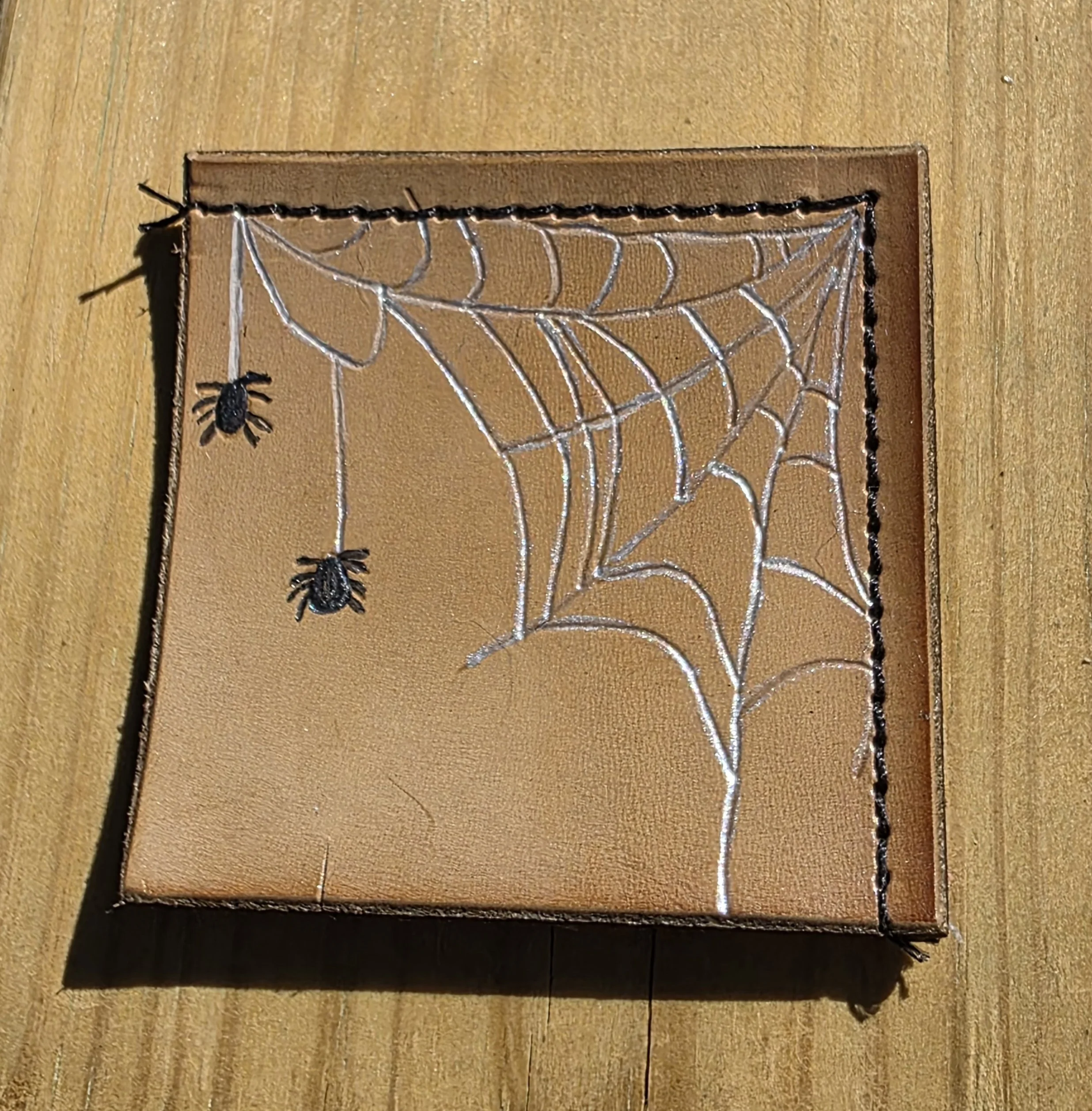Corner Bookmark - Twin Spiders