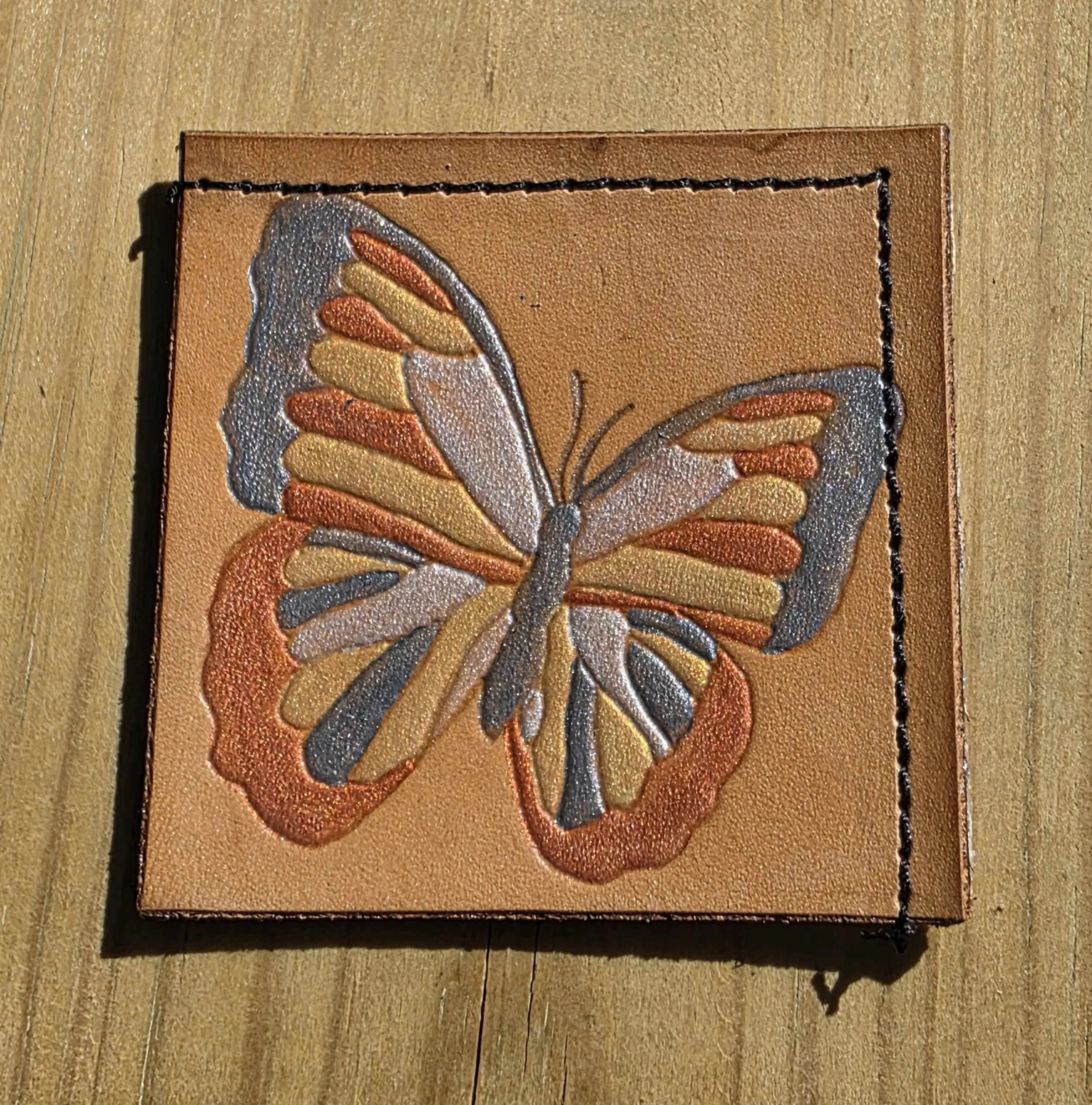 Corner Bookmark - Chrome Butterfly