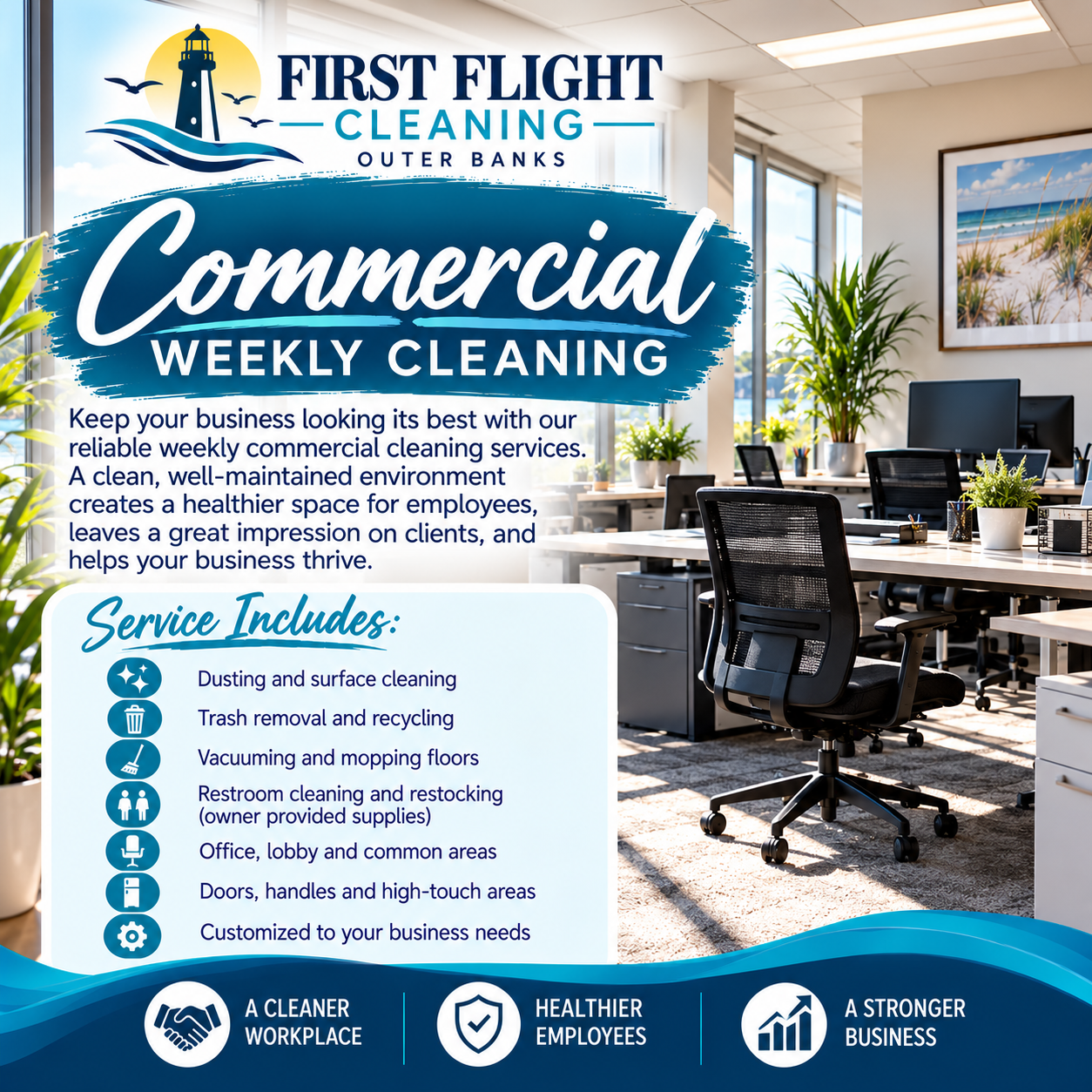 Commercial Cleaning(weekly)