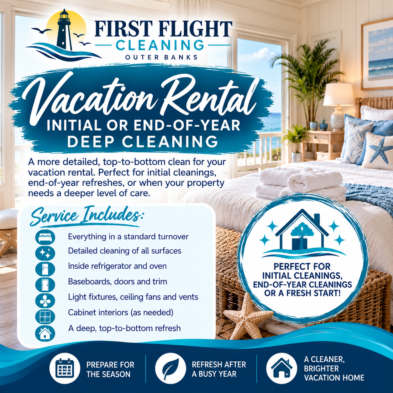 Vacation/Airbnb First Clean/Deep Cleaning