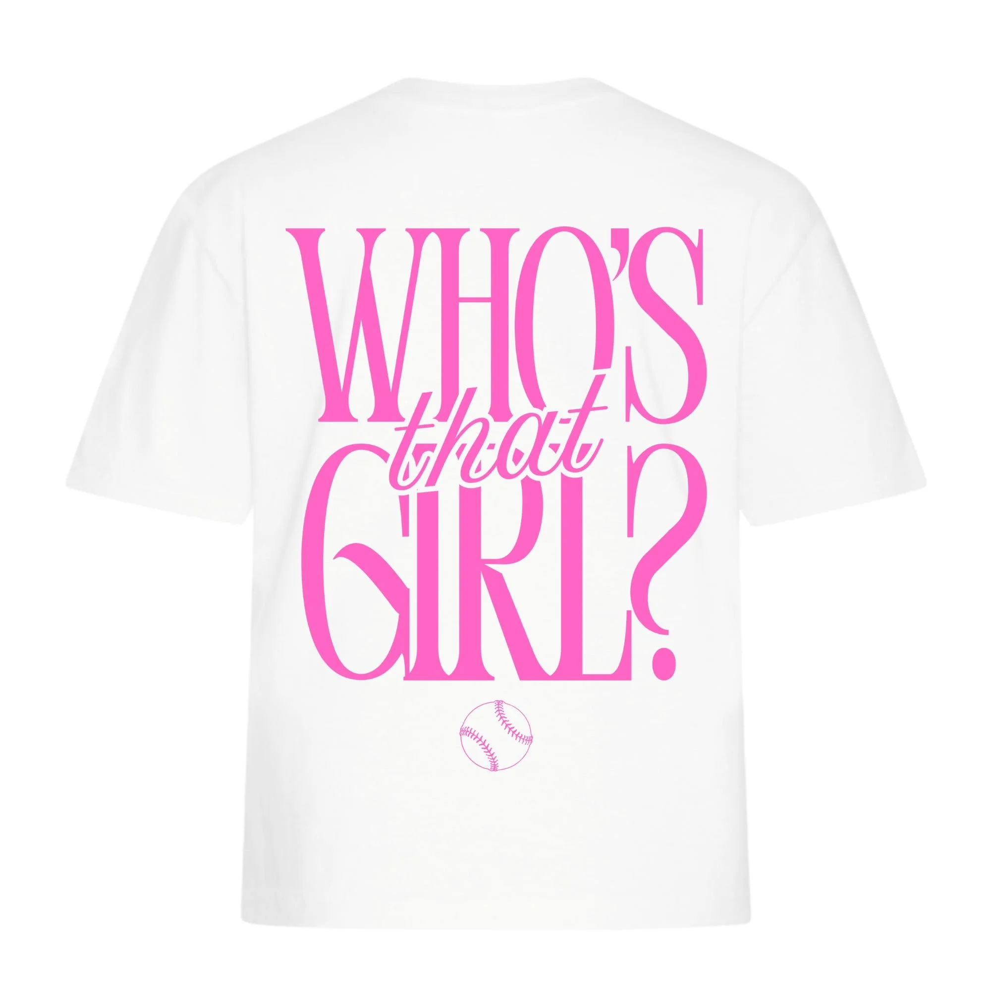 Who's That Girl-Ladies-Baseball-WHITE