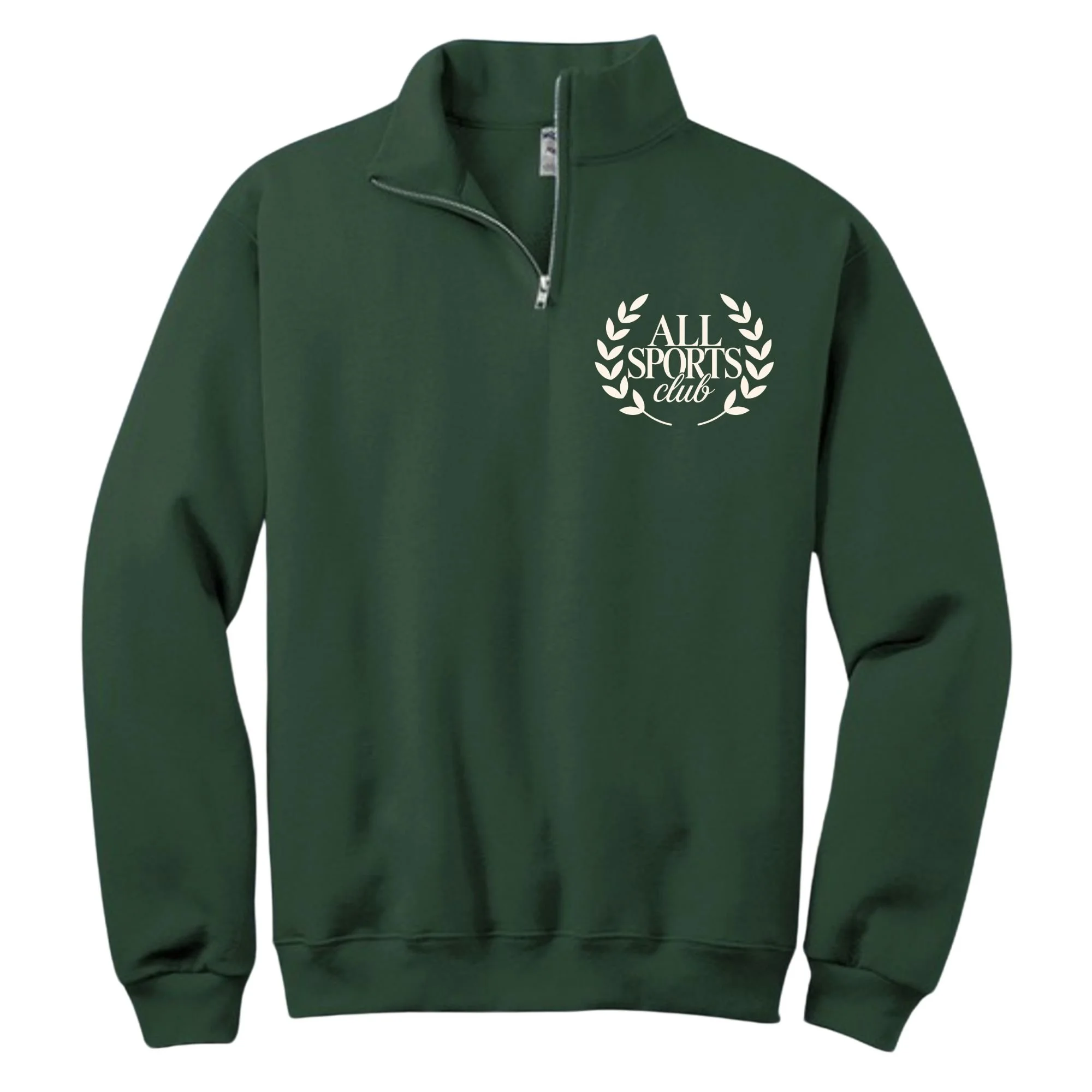 All Sports Club-1/4 Zip-Unisex-FOREST