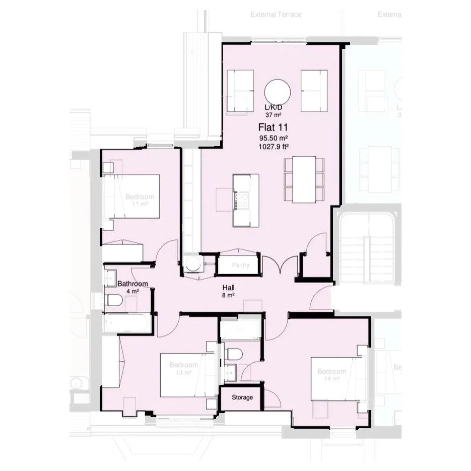 Flat 11 floor plan