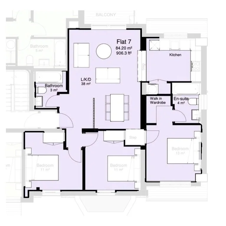 Flat 7 floor plan
