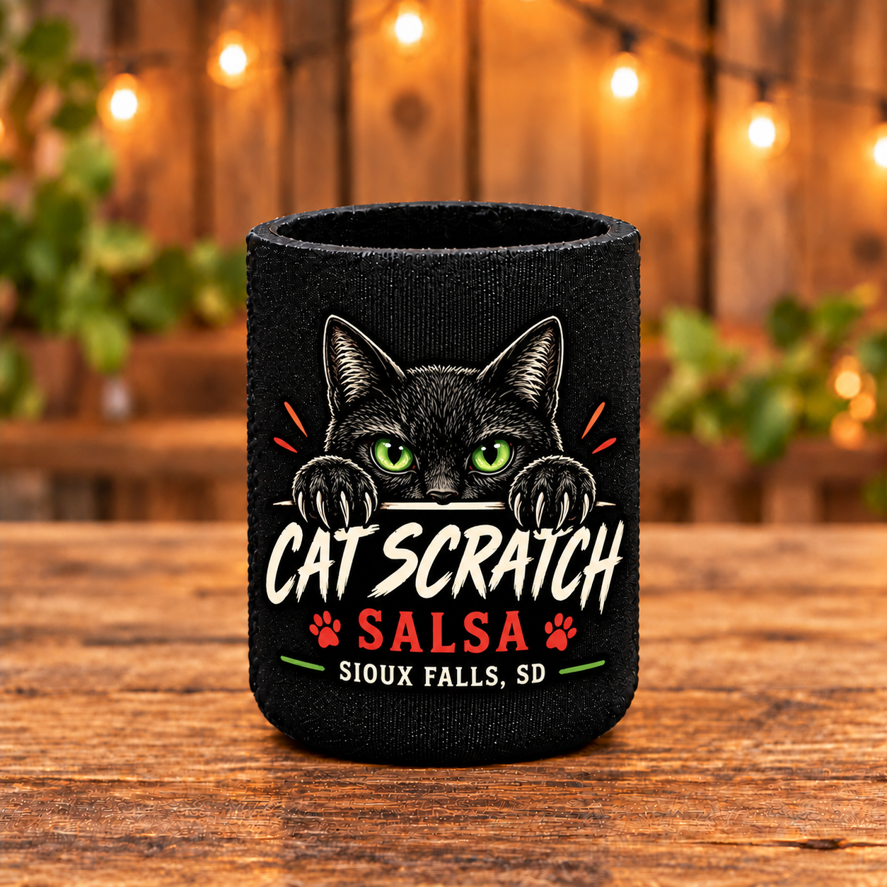 Cat Scratch Koozie