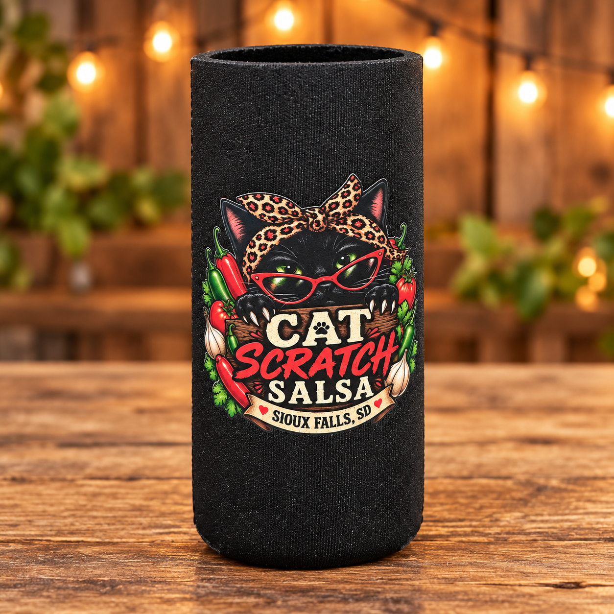 Koozie with bow