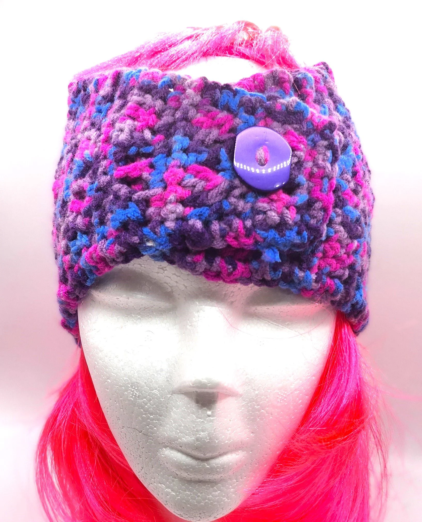 Berry Pop Variegated Button Headband