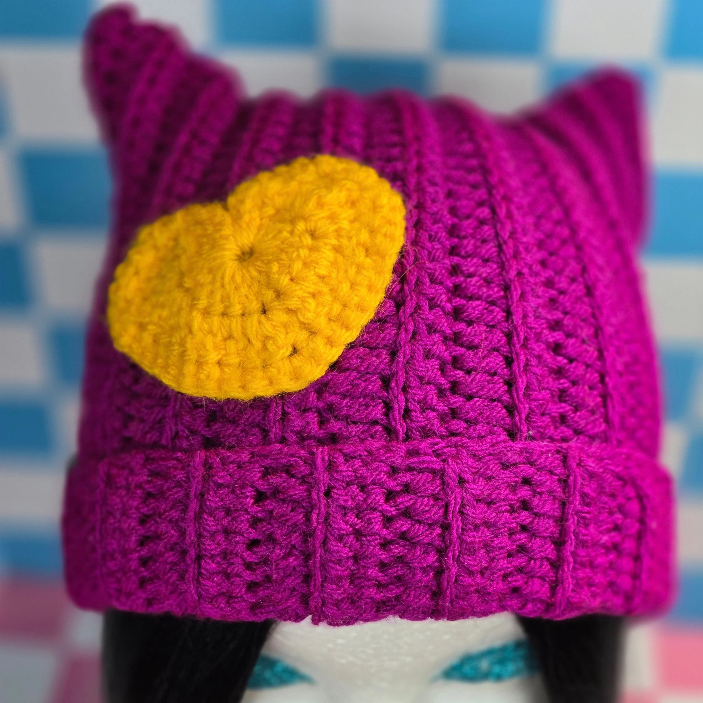 Violet Sunshine Cat Ear Beanie