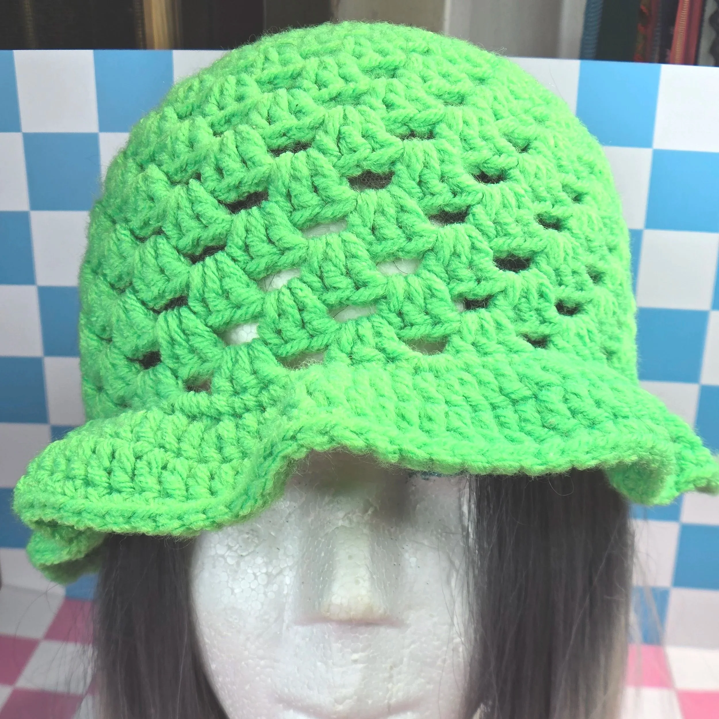 💚🌿 Lime Dream Crochet Bucket Hat