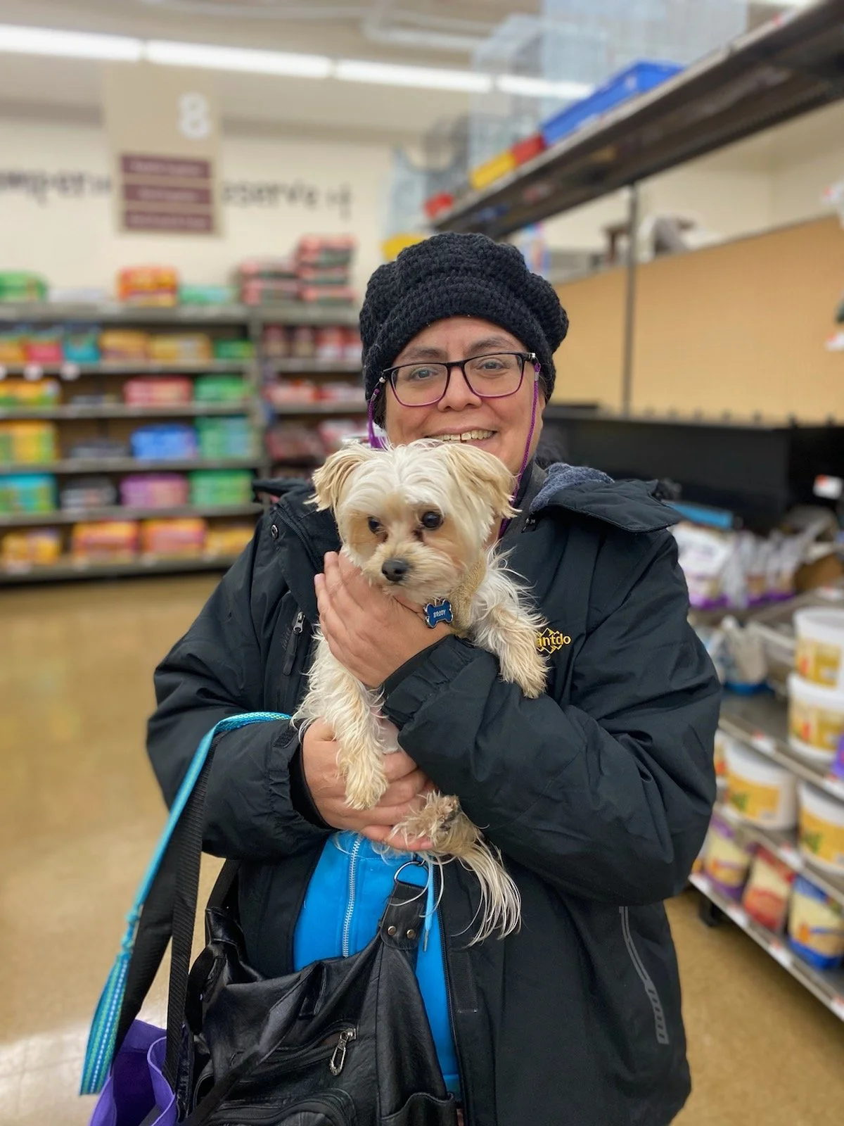 jen with her morkie Chewy