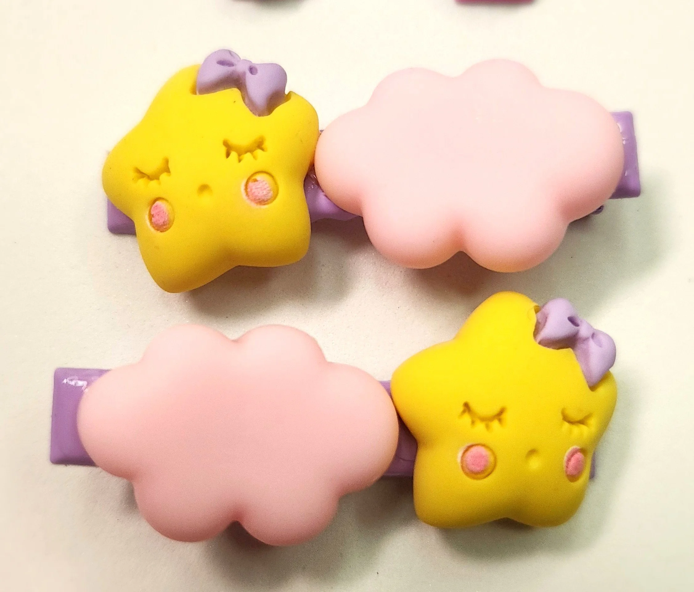 YELLOW SUN AND PINK CLOUDS HAIRCLIPS.jpg