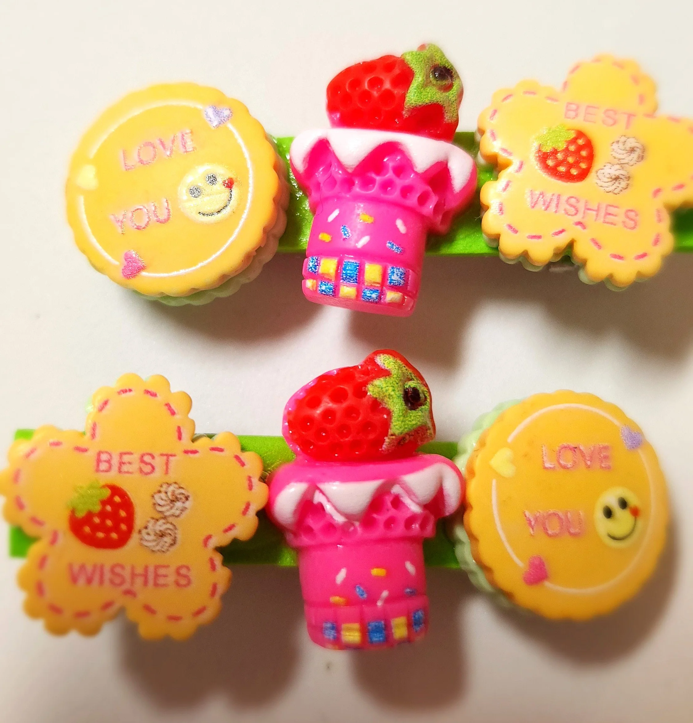 PINK AND YELLOW COOKIES HAIRCLIPS.jpg