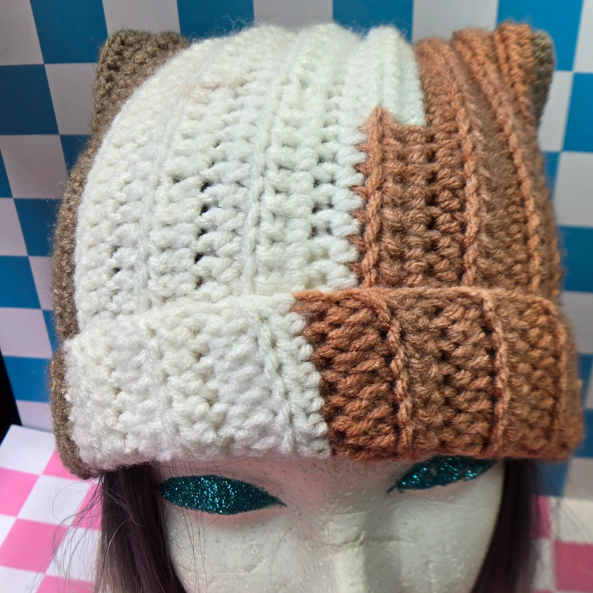 Caramel Latte Cat Ear Beanie