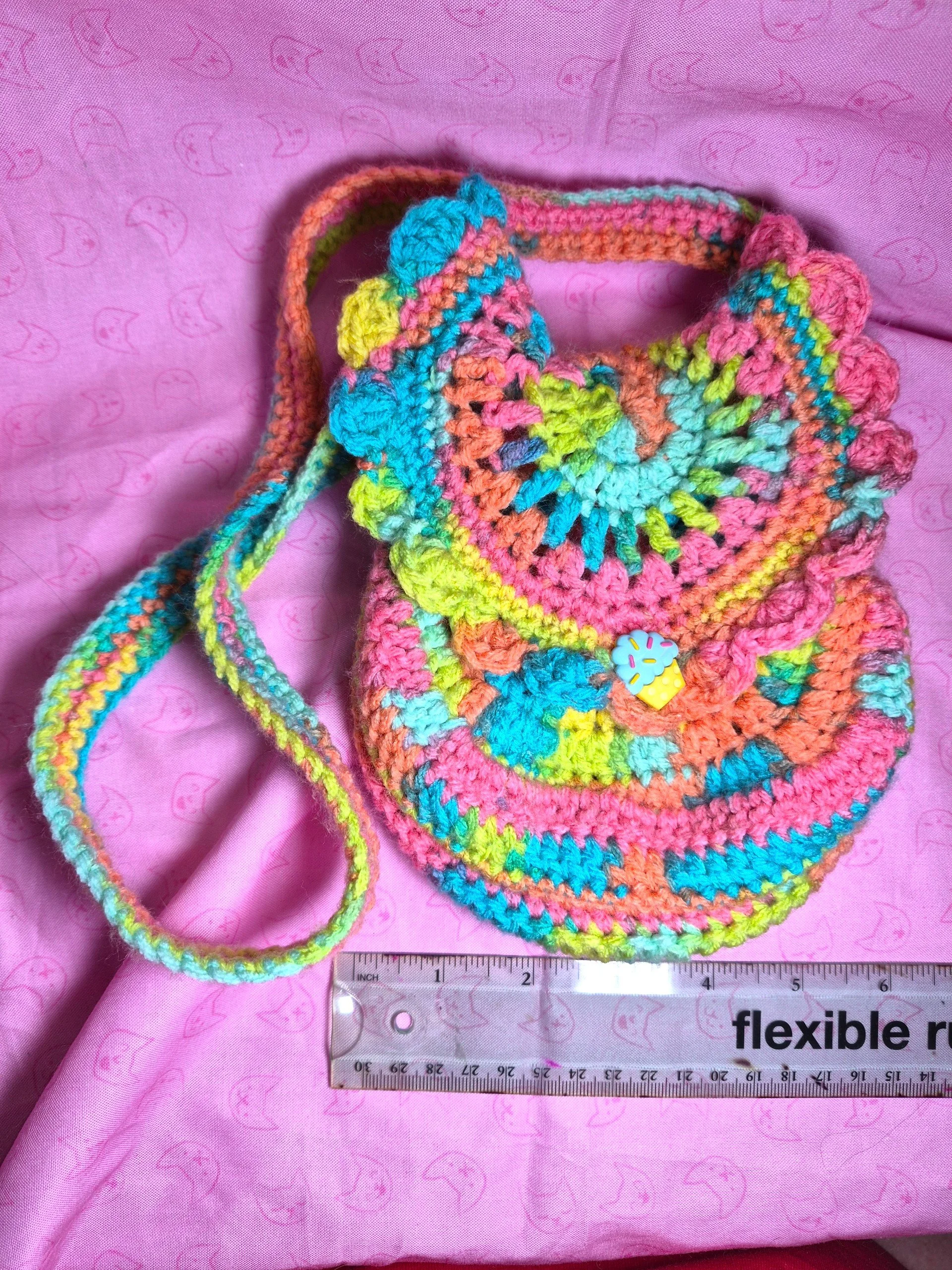 🌈 Rainbow Swirl Crossbody Bag