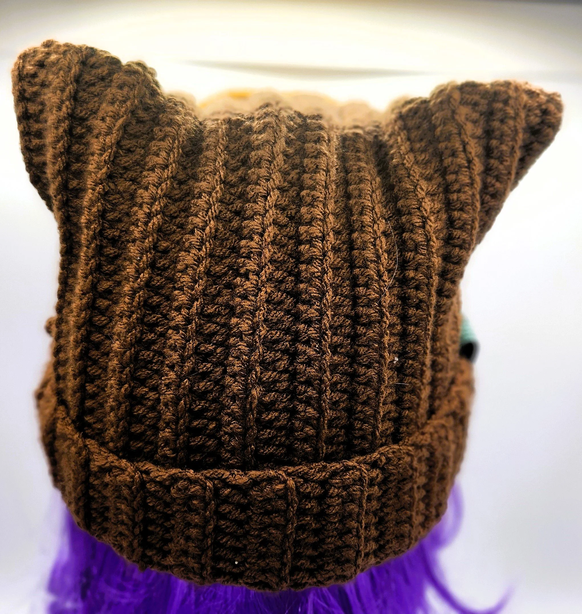 brown crochet cat ear hat with yellow heart 5.jpg