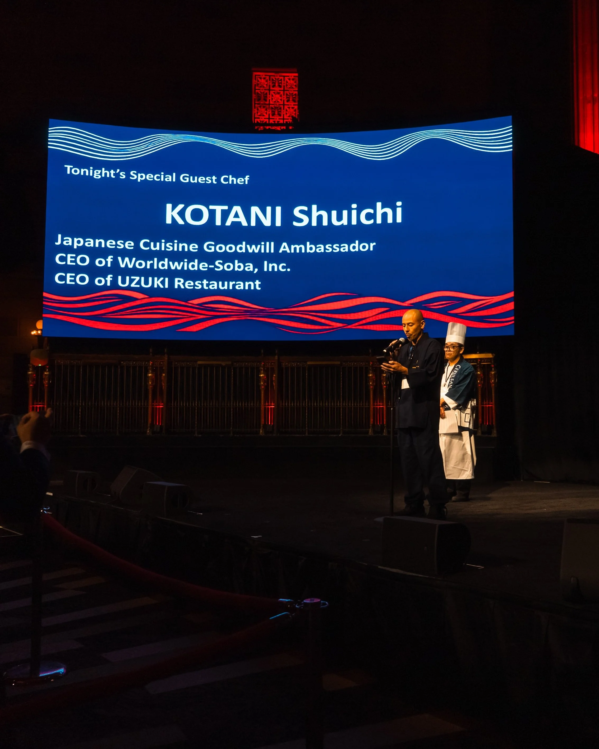 Chef Shuichi Kotani at Japan-US Tourism &amp; Culinary Night 🇯🇵🇺🇸
As a Japanese Cuisine Goodwill Ambassador, Chef Kotani shared his passion for Japanese cuisine and culture with guests in New York.

A special evening celebrating the connection be