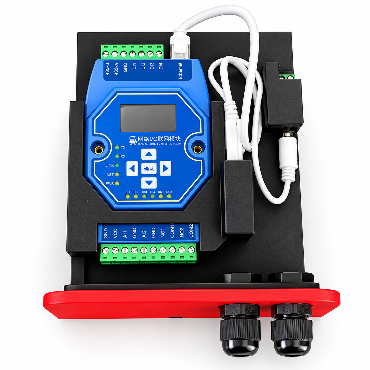 Industrial Monitoring Connectivity Kit – ME31 Gateway + VONETS WiFi Bridge + Power Supply + Custom Mounting Base