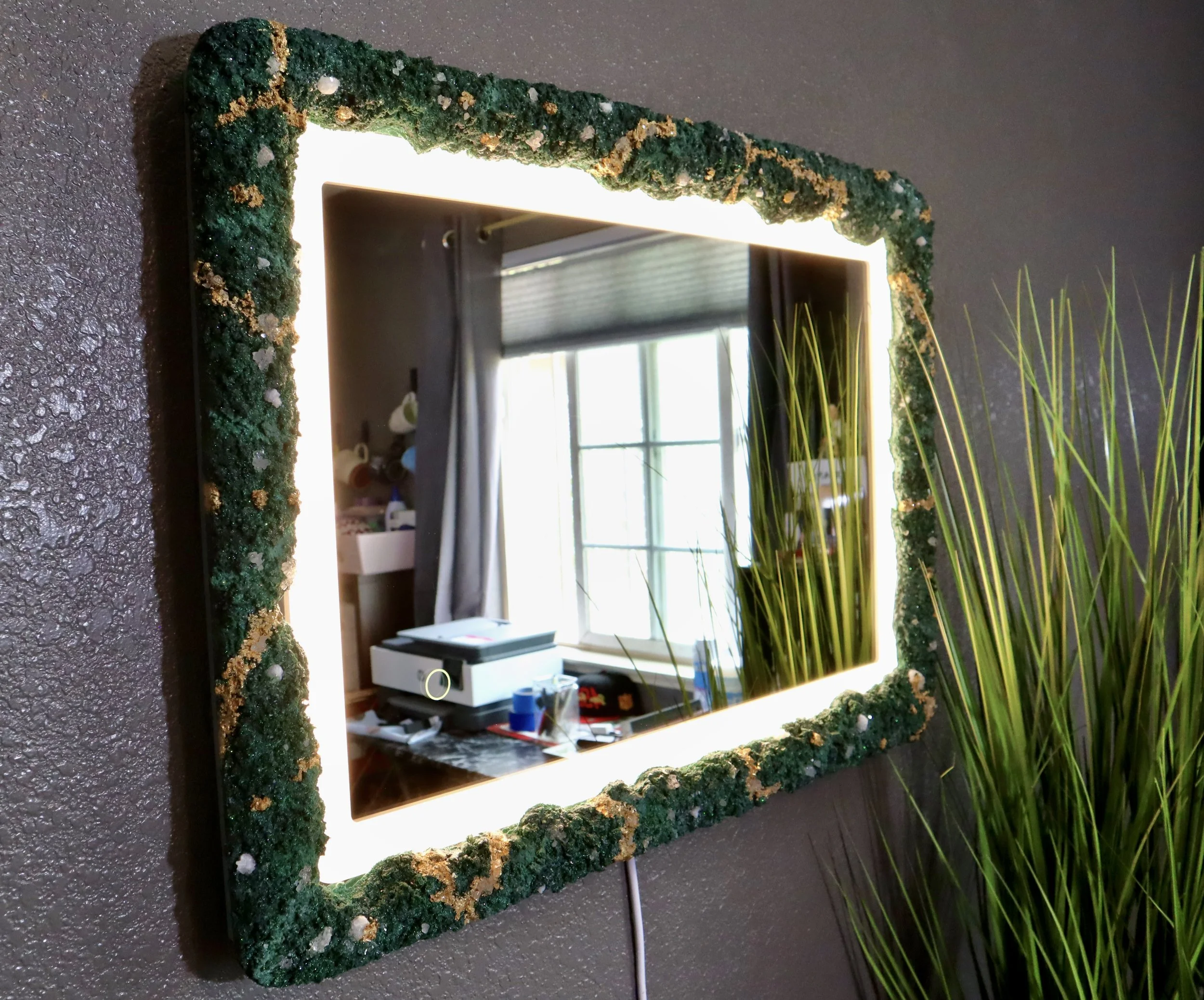 Malachite LED Mirror
