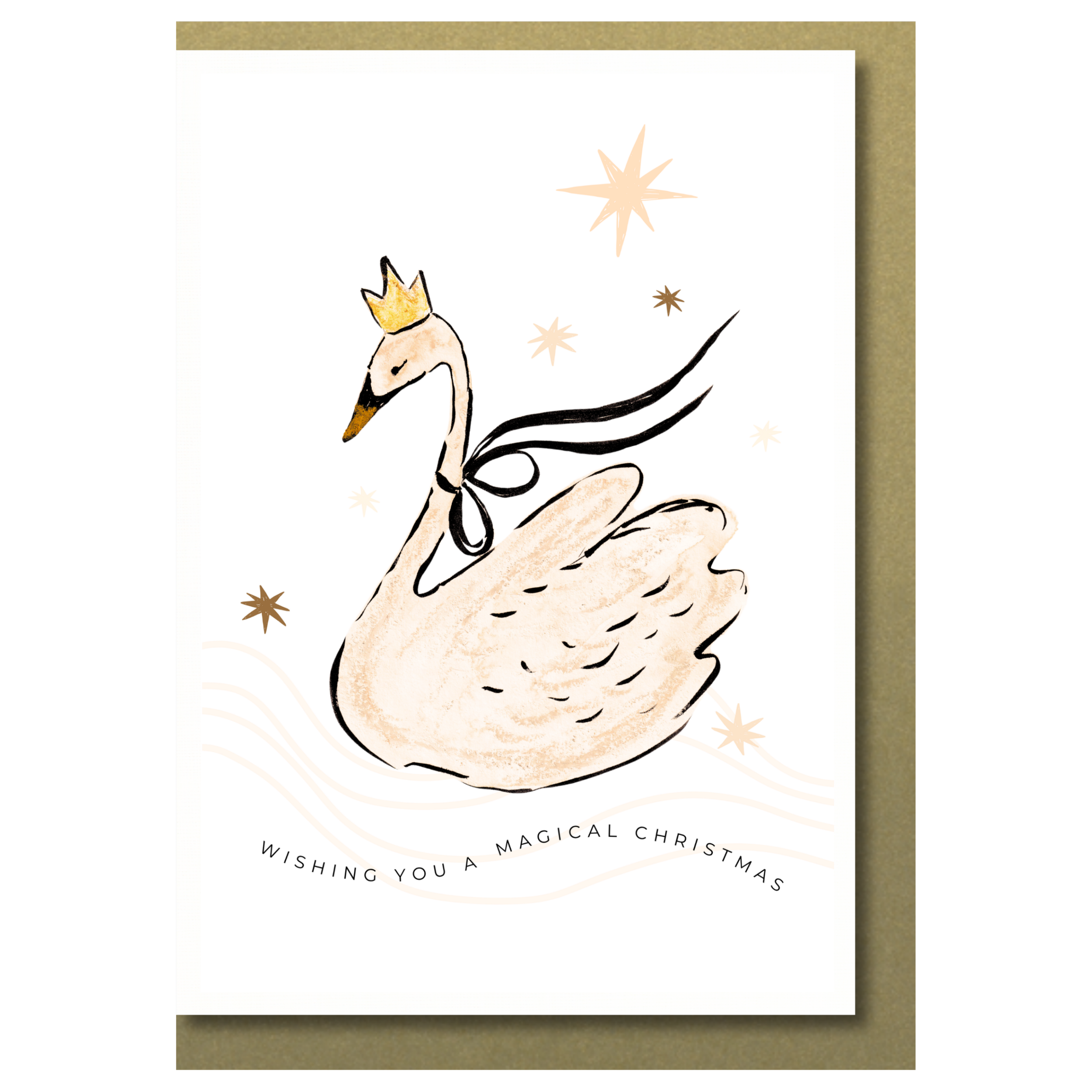 Swan Lake Christmas Card