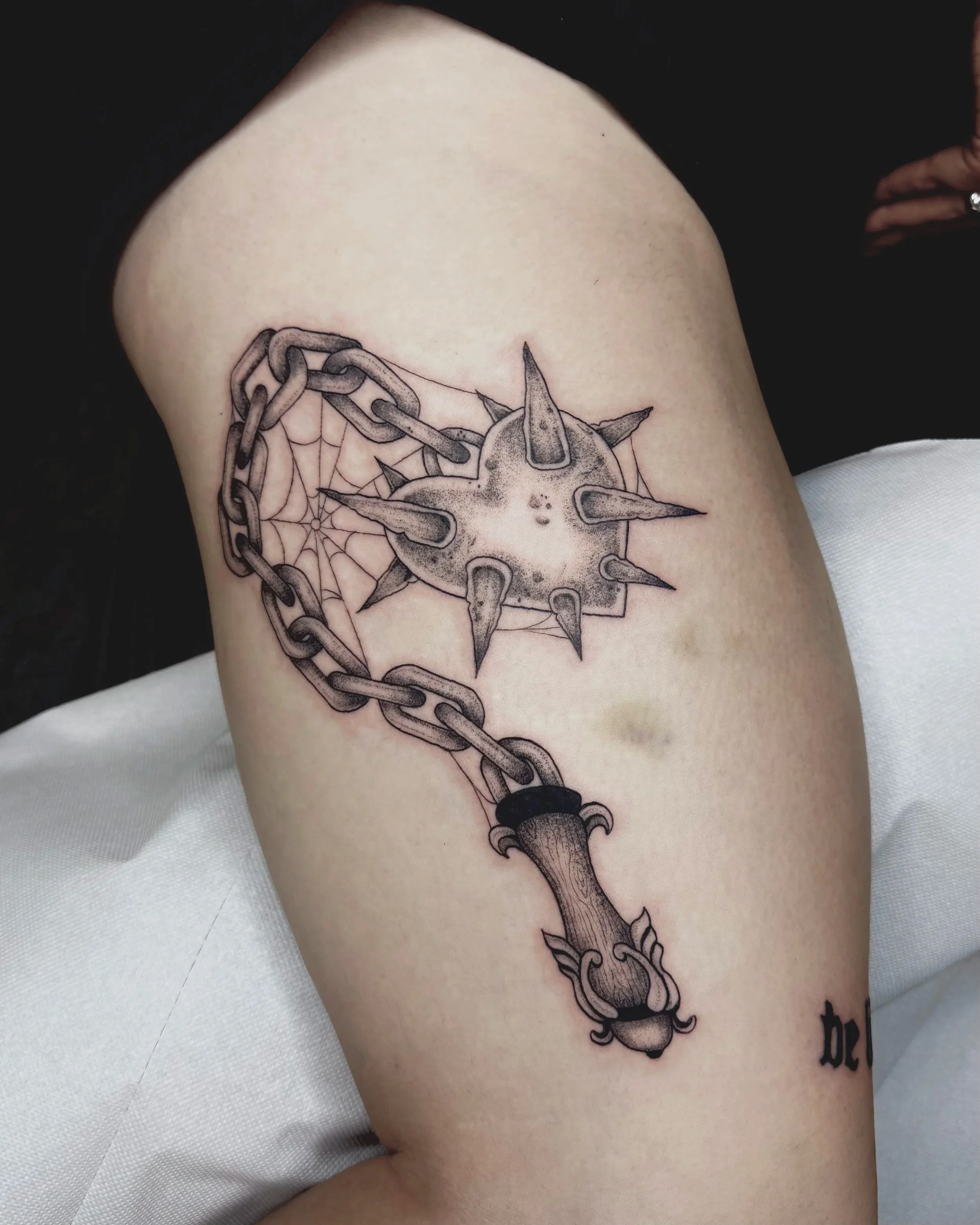 Morgenstern mit Herz · Dark Illustratives Blackwork Tattoo · The Art of Judy · Frankfurt am Main