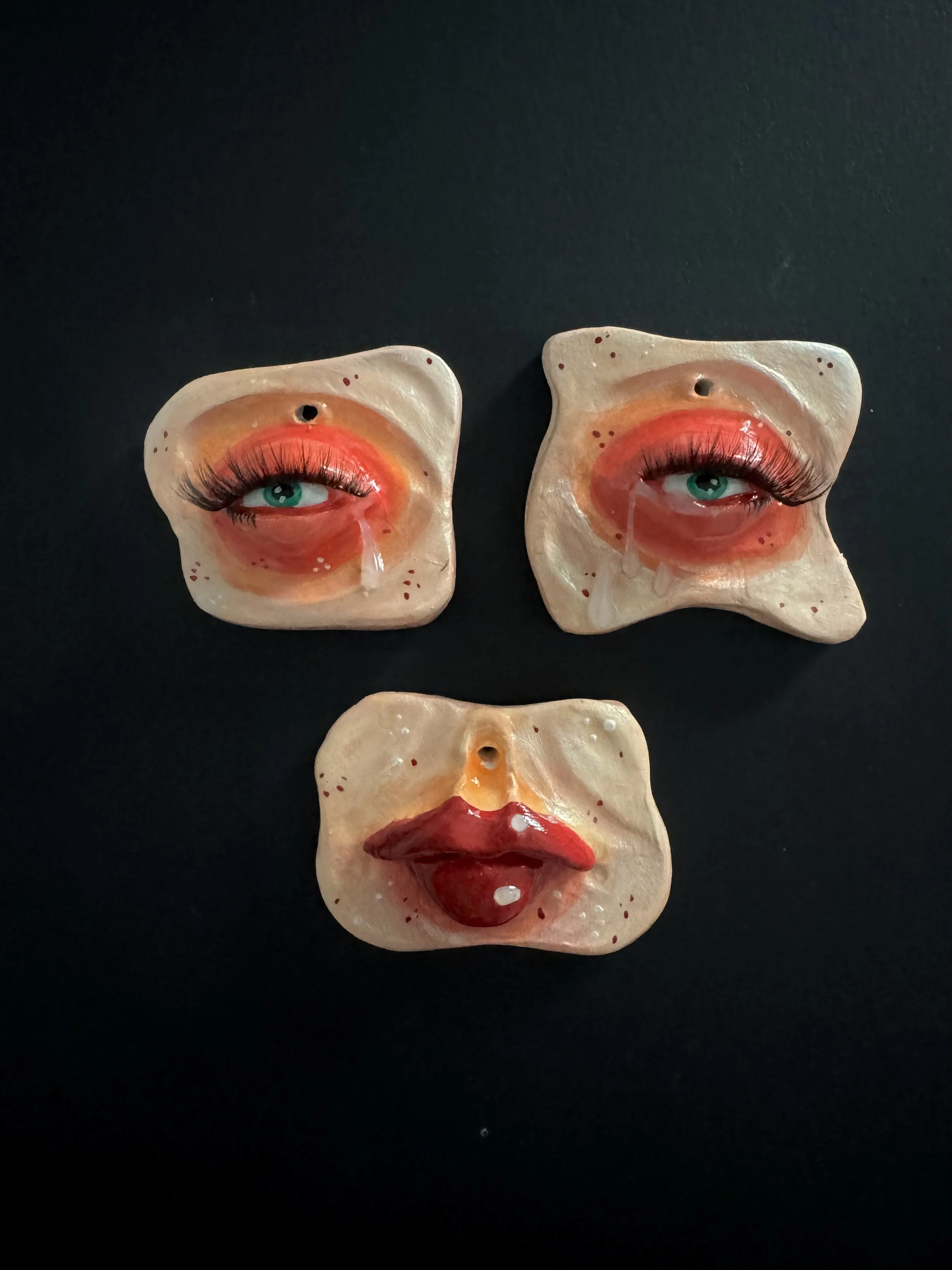 "Deranged Face #3" · Wandskulptur · handgefertigt · ca. 14 x 13 cm · 90 € inkl. Versand