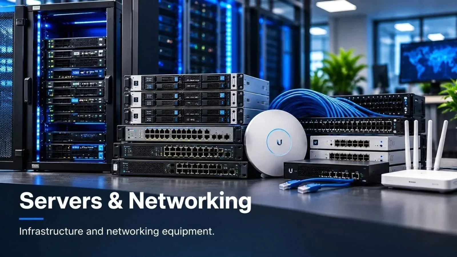 Servers, network equipment and infrastructure solutions for business and organisational requirements.