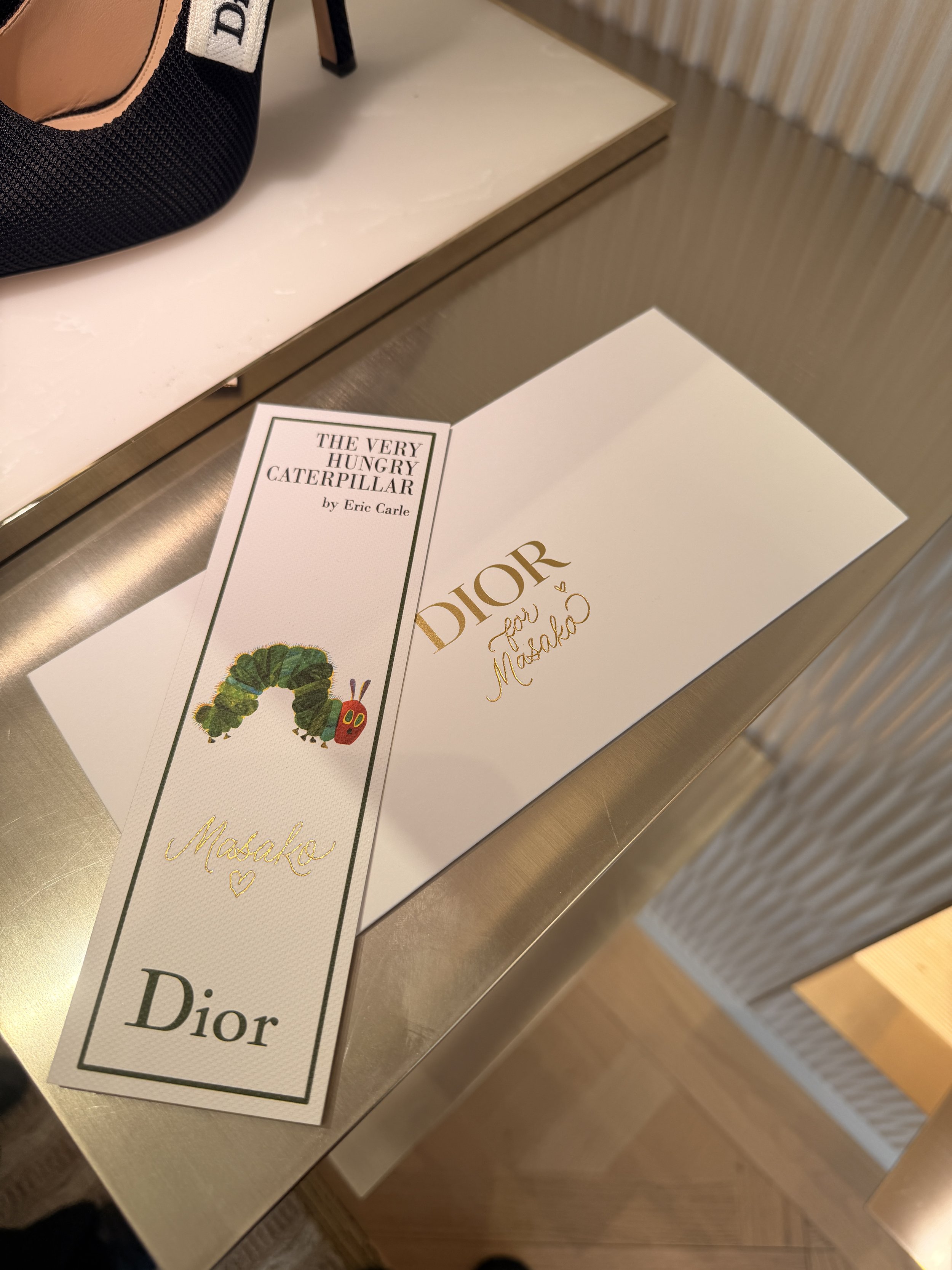 Dior Luxury activation with handmade golden foil
