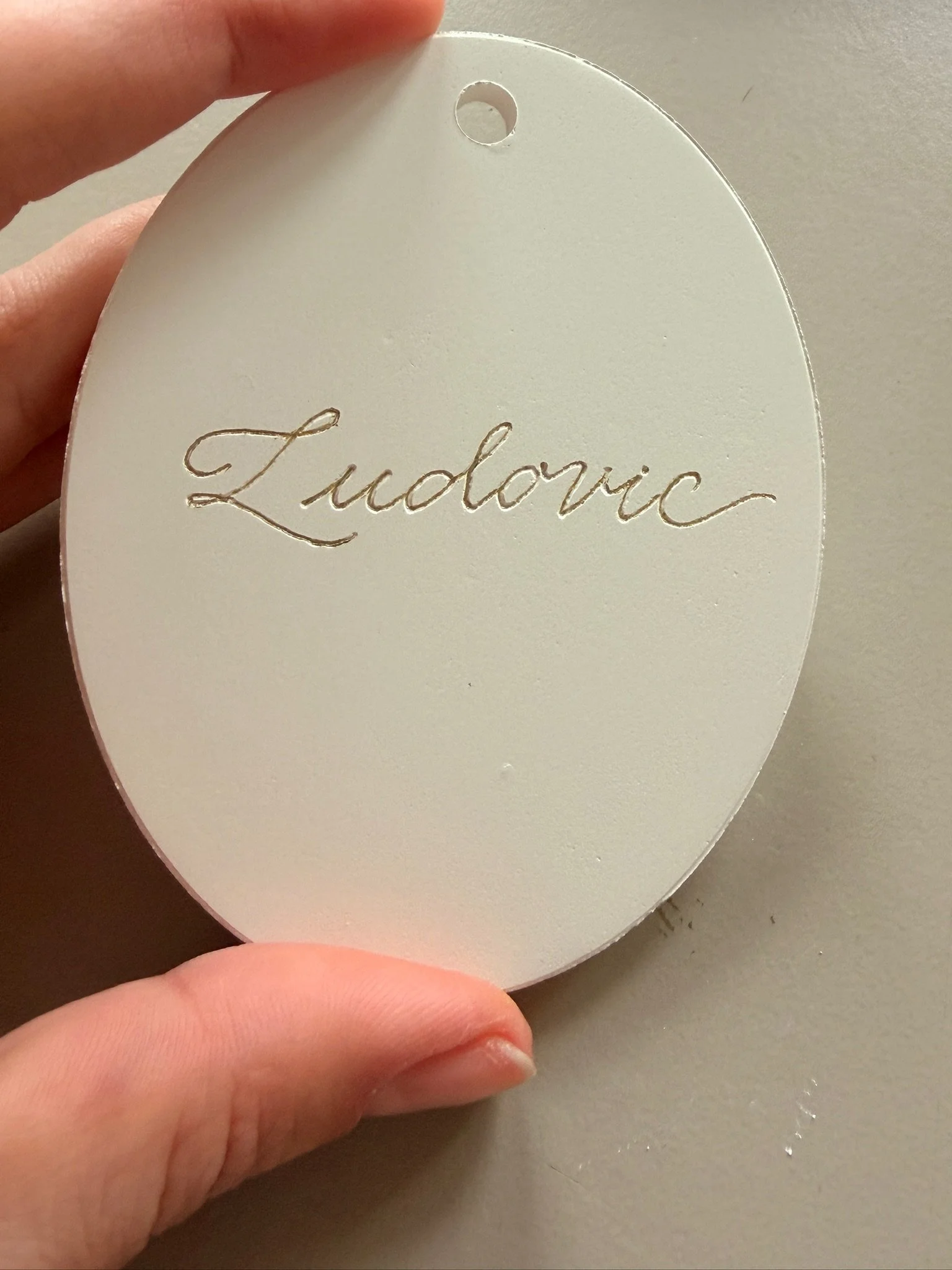 Dior Engraving in biscuit in Amsterdam