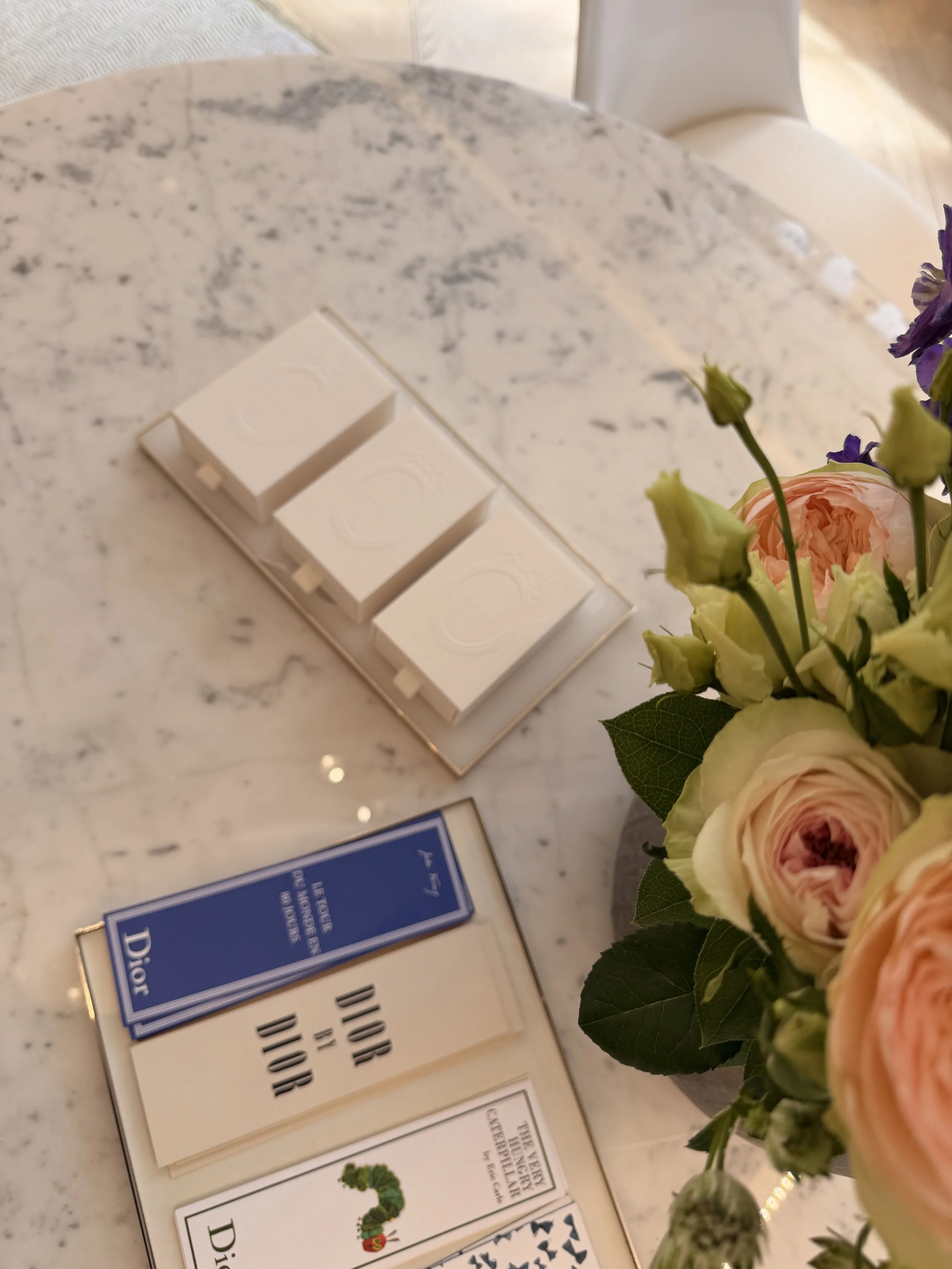 Dior Engraving on Medallion Soaps for Clients at Dam Boutique in Amsterdam