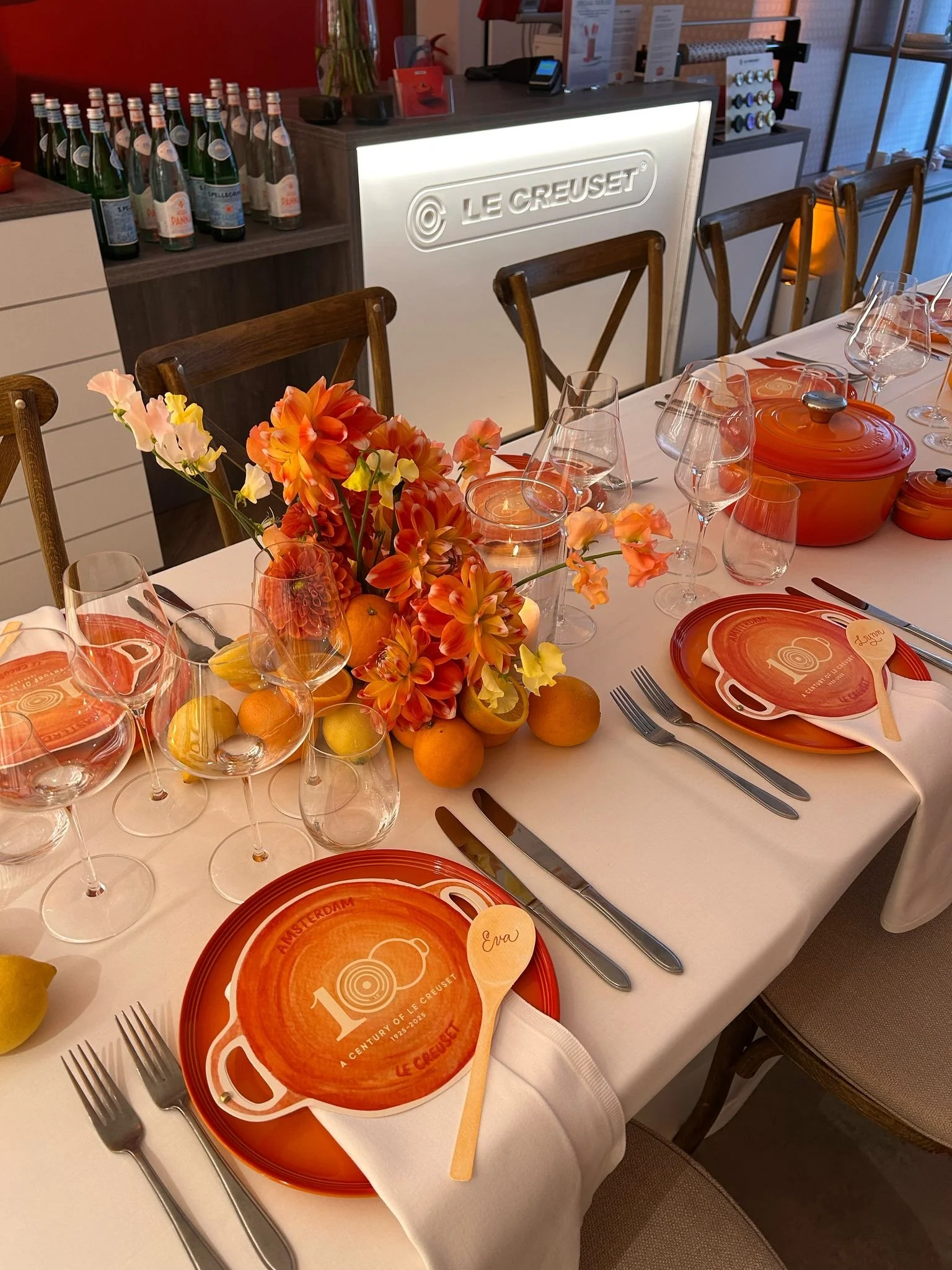 Le Creuset Bespoke Menu Design by Gaia Amsterdam