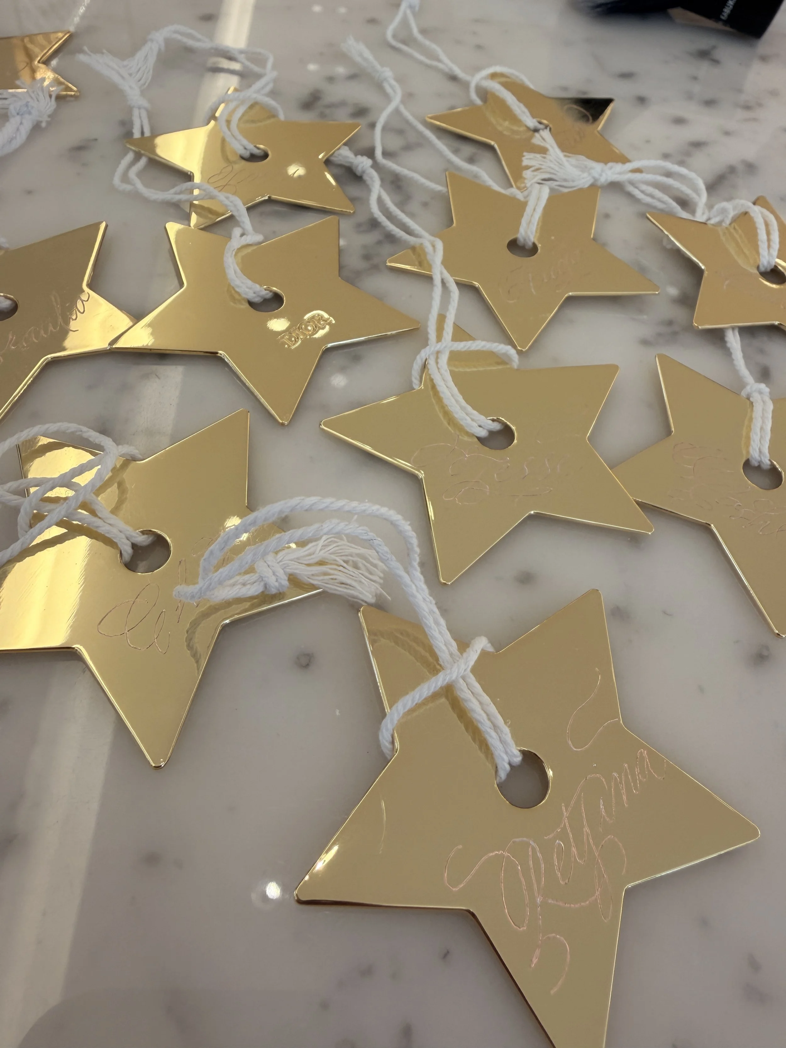 Calligraphed Dior Stars
