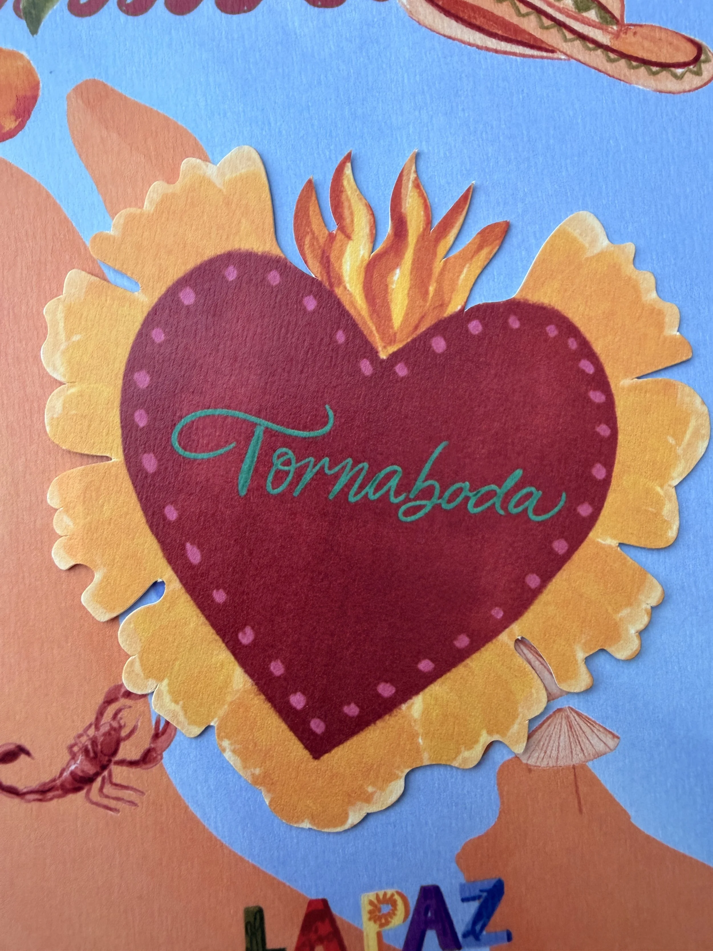 Mexican Wedding details handpainted. 